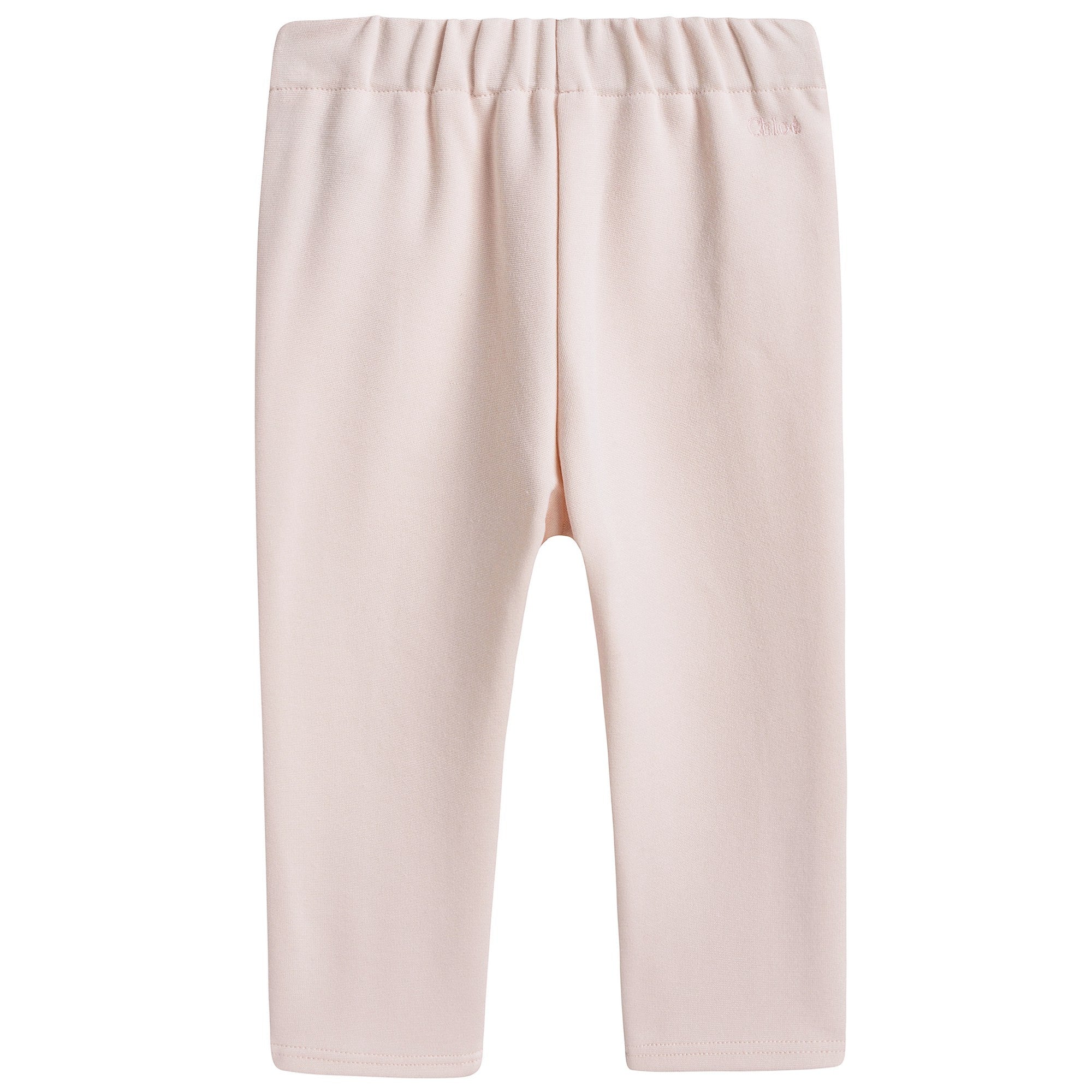 Baby Girls Pink Milano Trousers With Buttons Trim