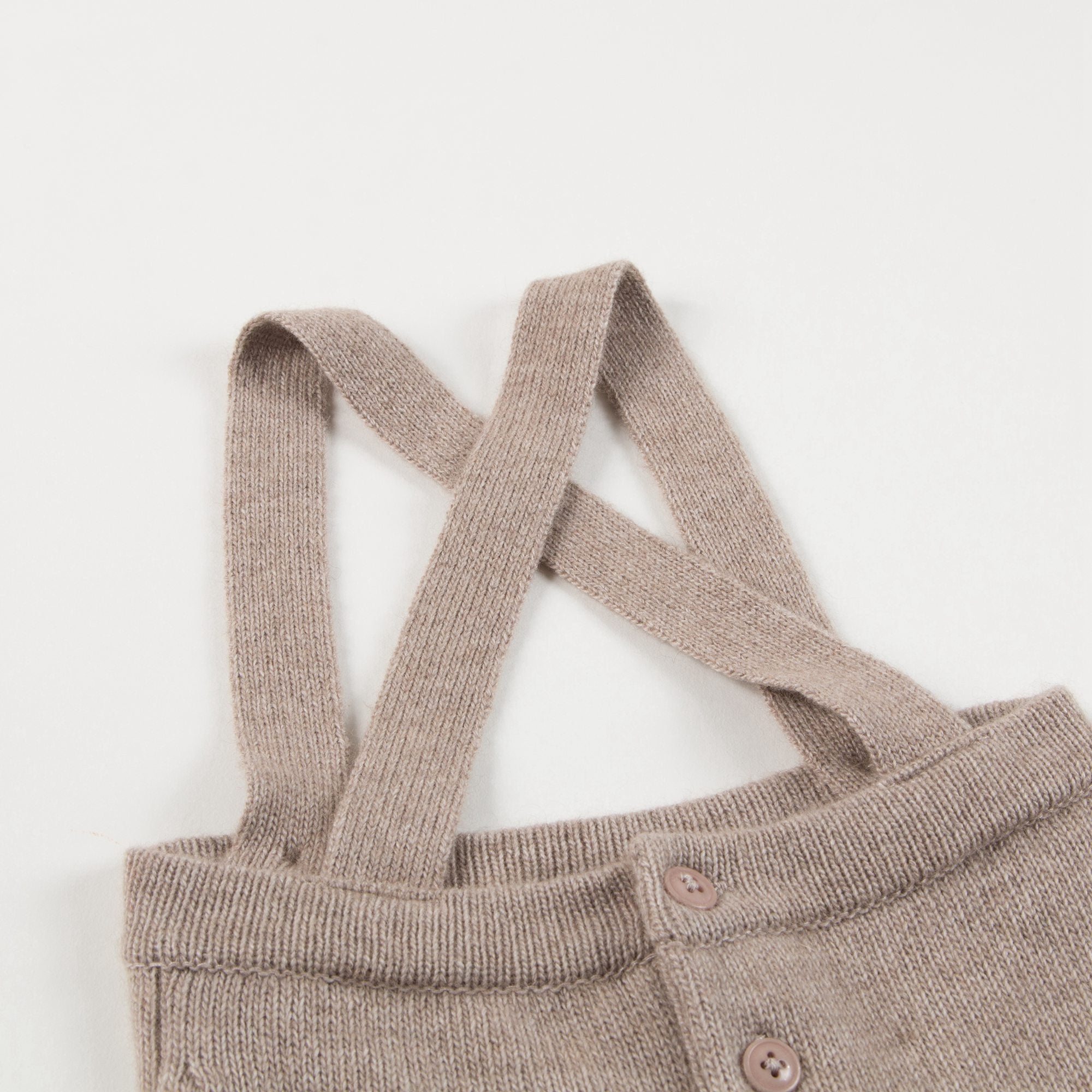 Baby Light Taupe Knitted Romper