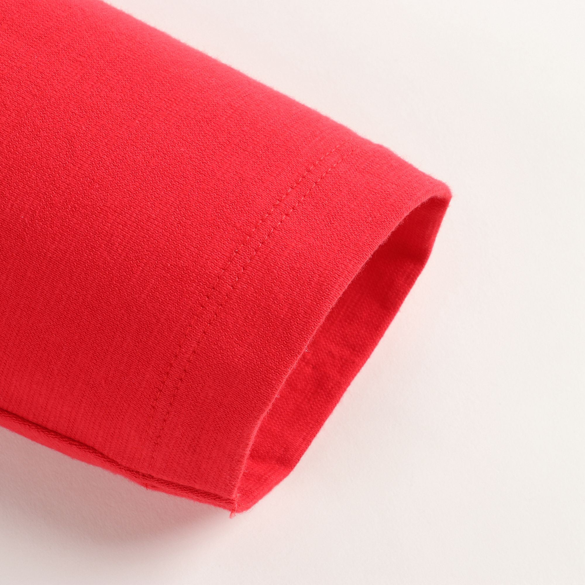 Girls Red Cotton T-shirt