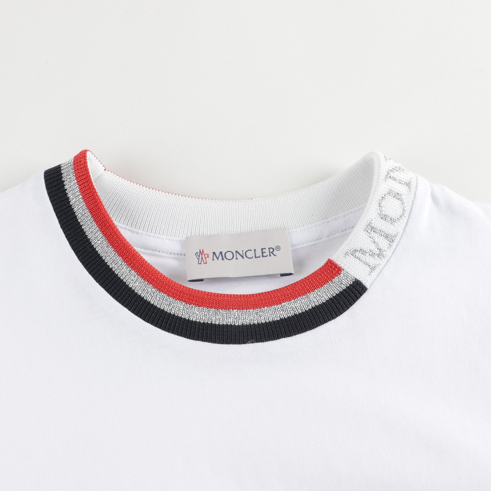 Girls White Logo Cotton Top