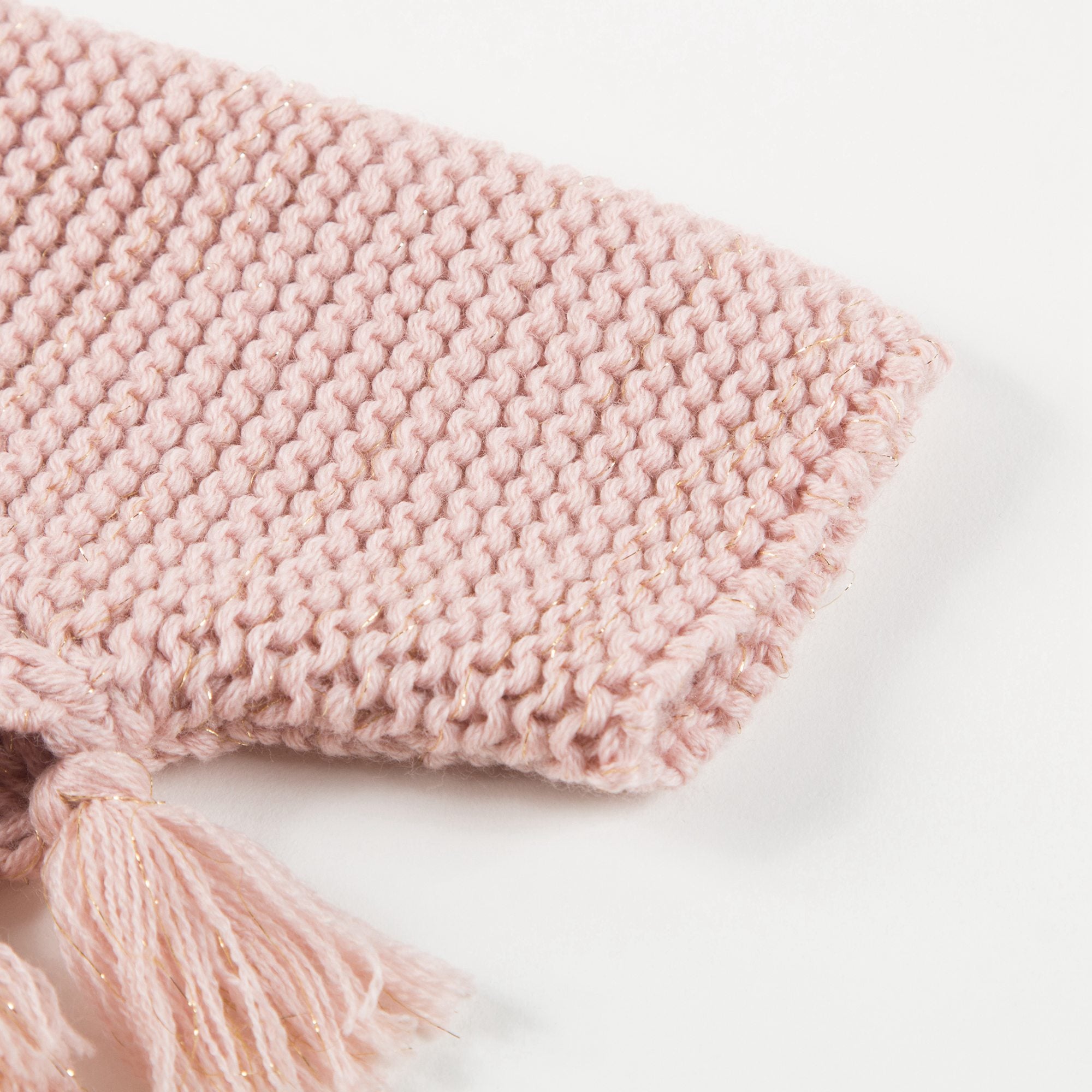 Baby Girls & Girls Wool knitted Pink  Poncho