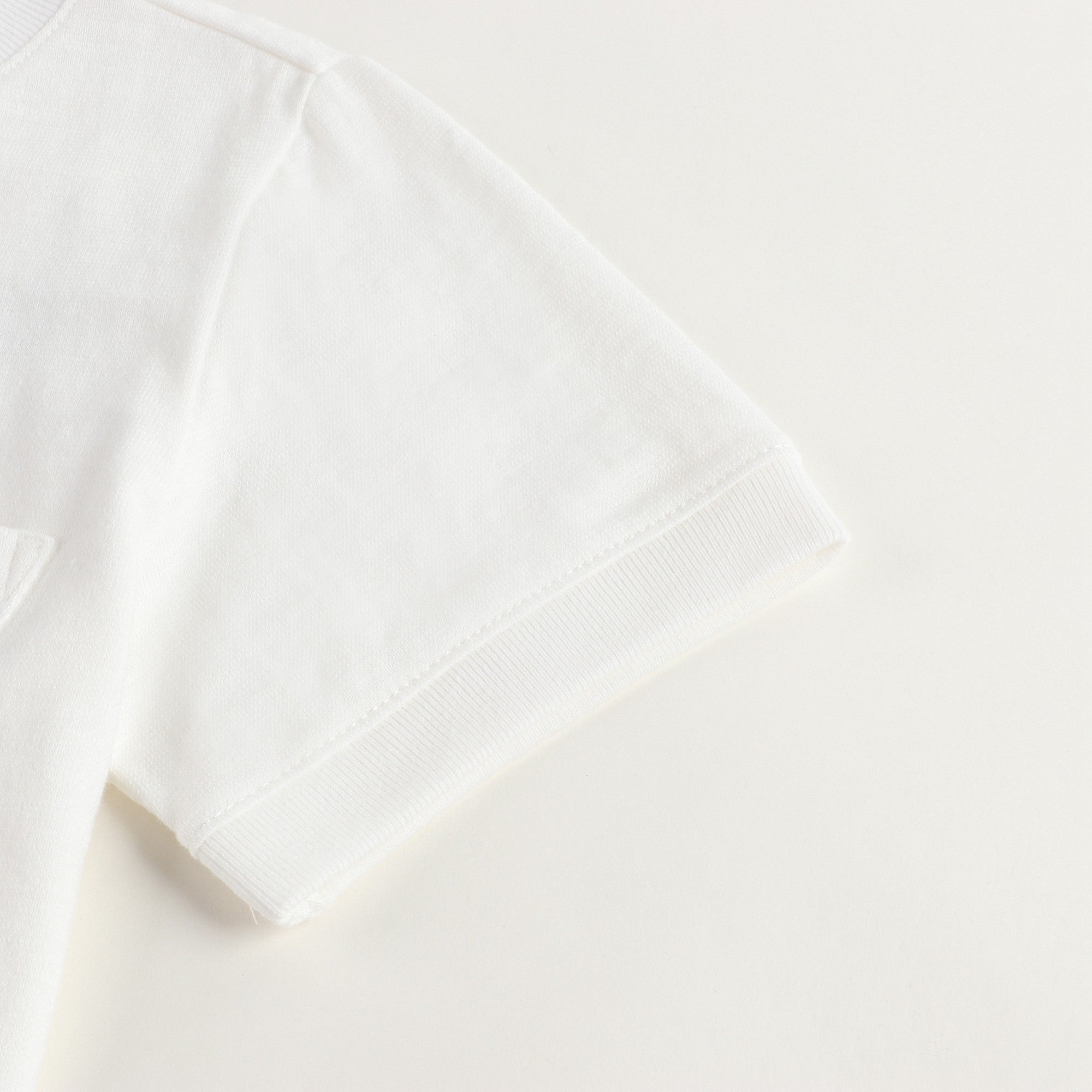 Girls White Cotton T-shirt