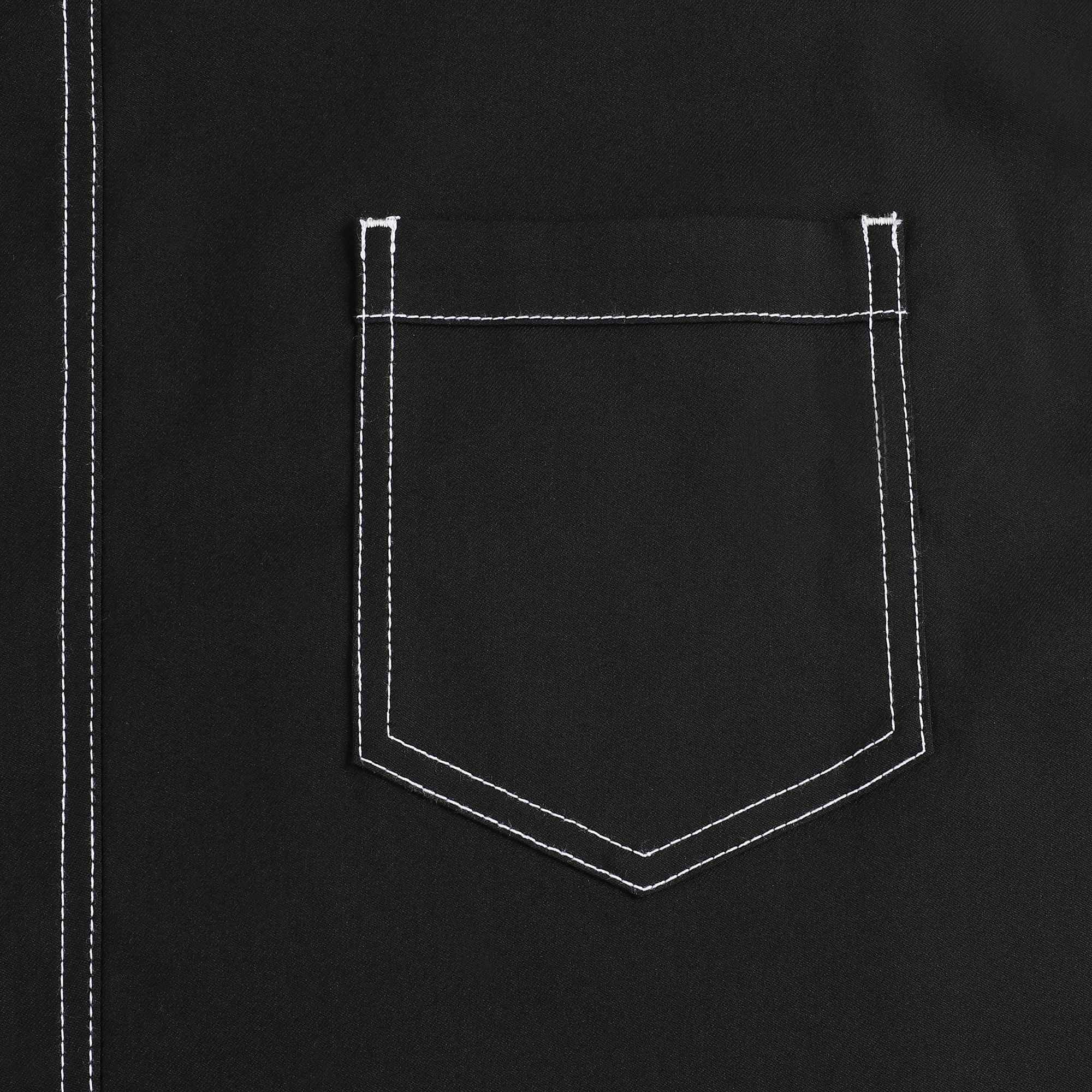 Girls Black Twill Dress