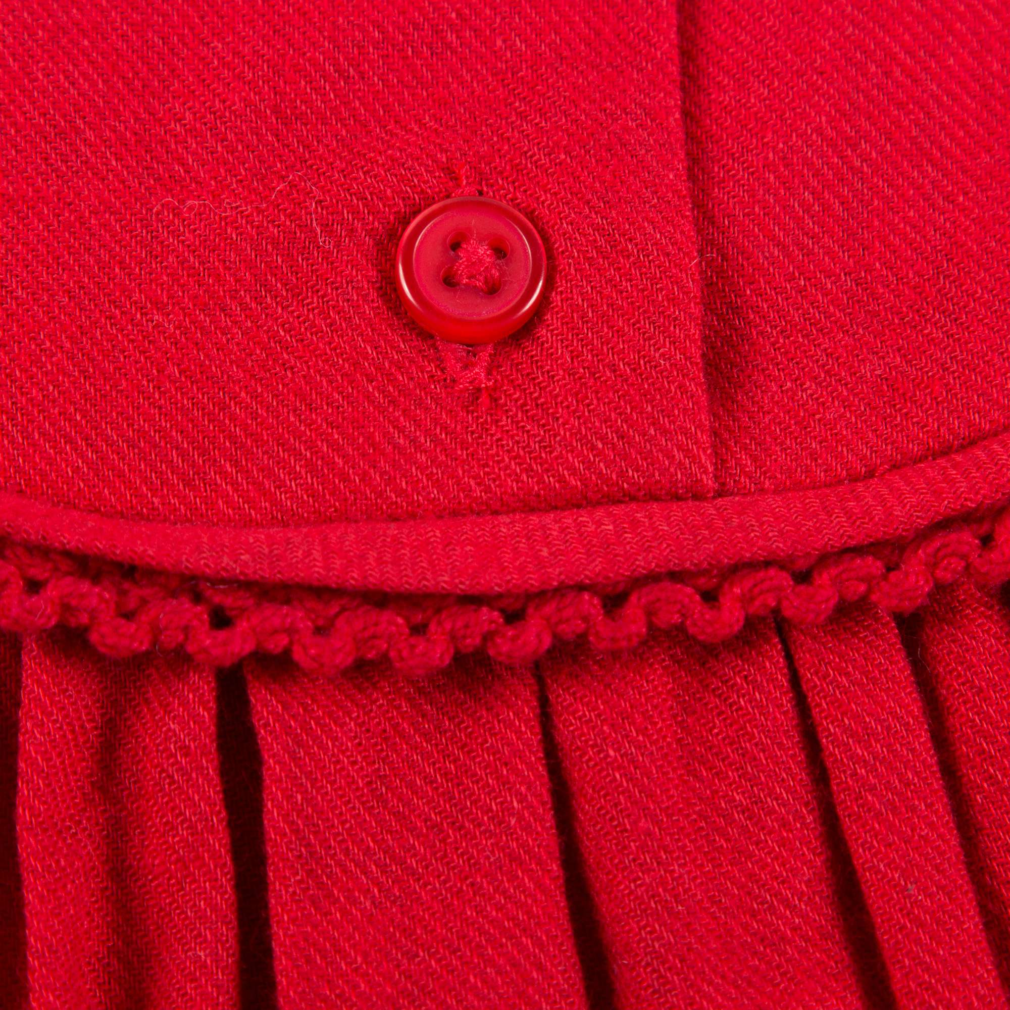 Girls Red Cotton Blouse