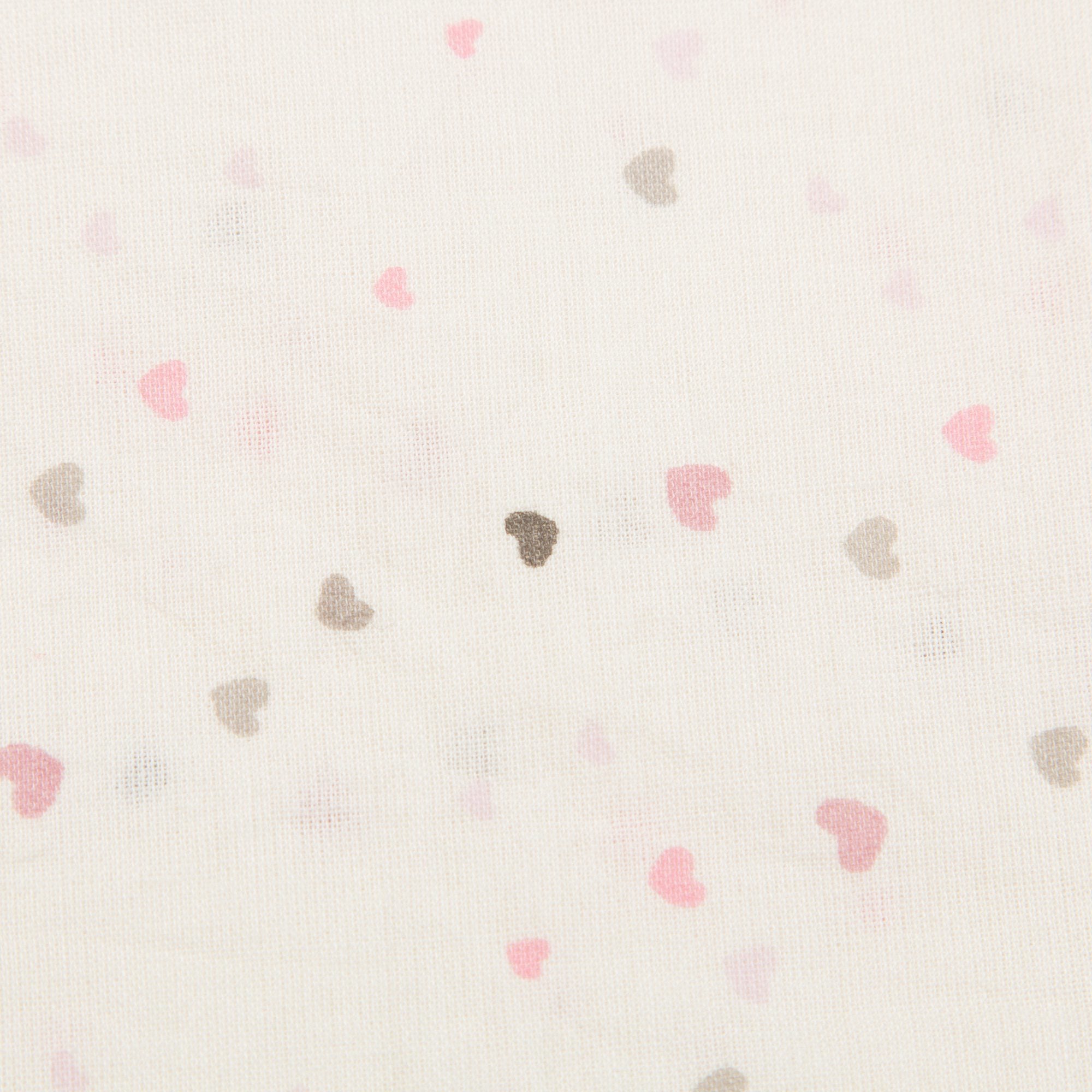 Girls Cream Heart  Cotton Bluose