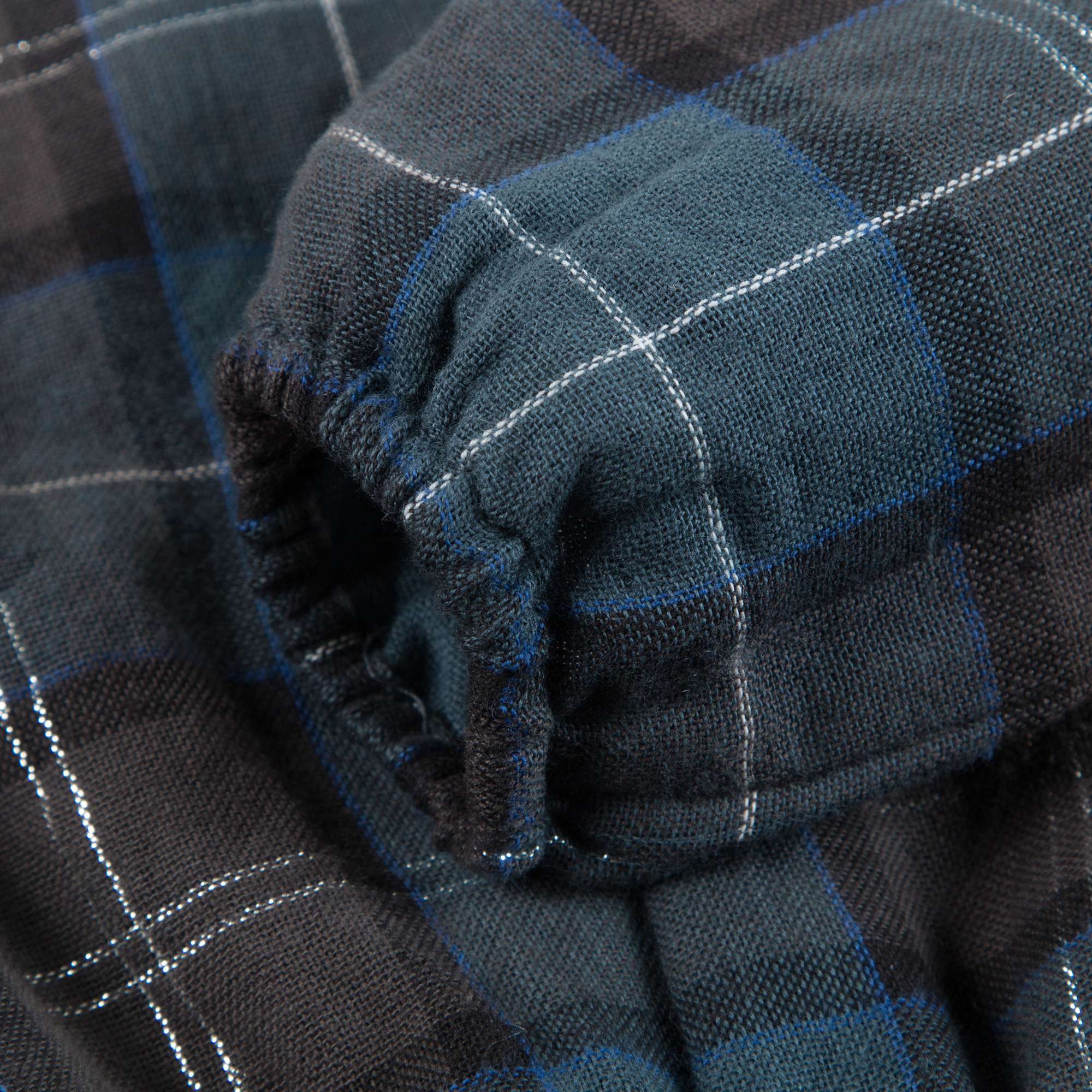 Girls Tartan silver Blue Cotton Dress