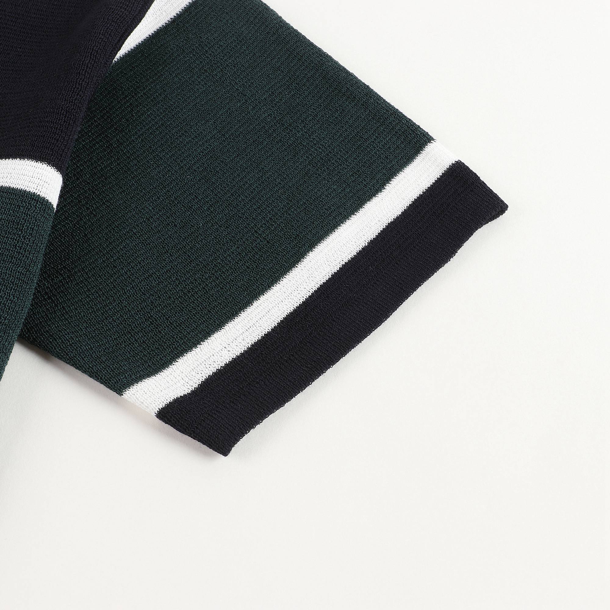 Girls Navy Knit T-shirt