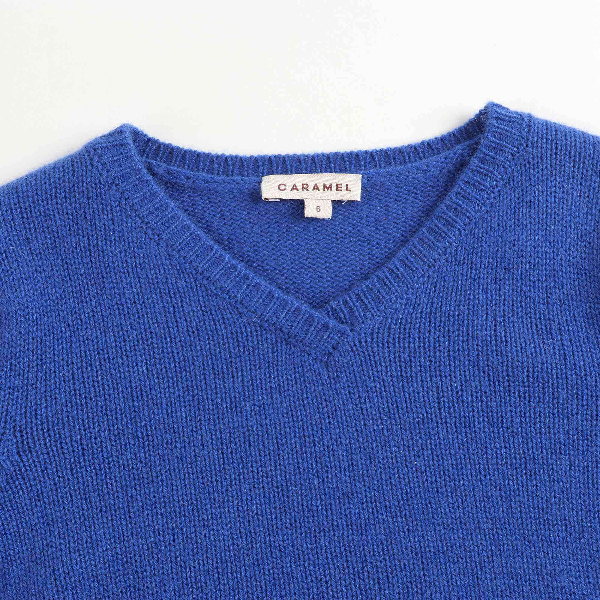Girls Blue Cashmere Sweater