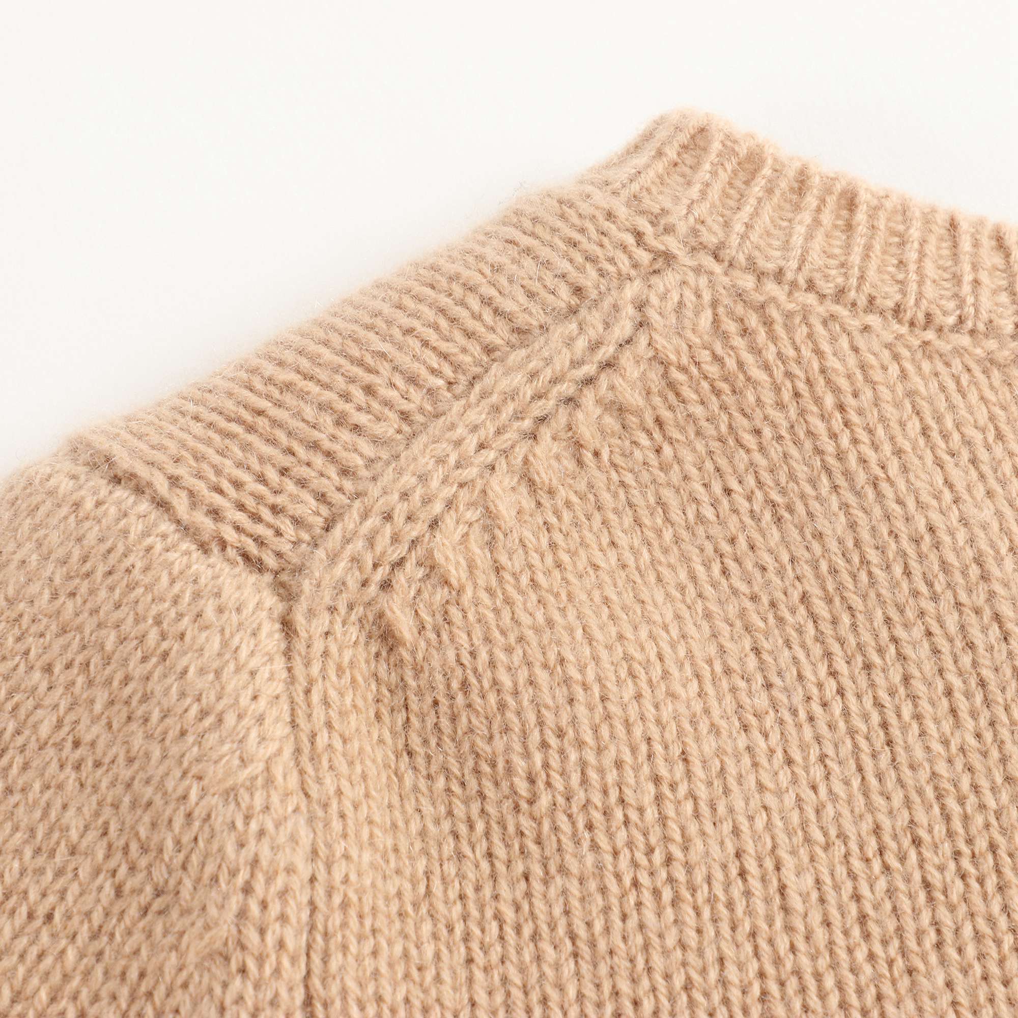 Girls Camel Cashmere Sweater