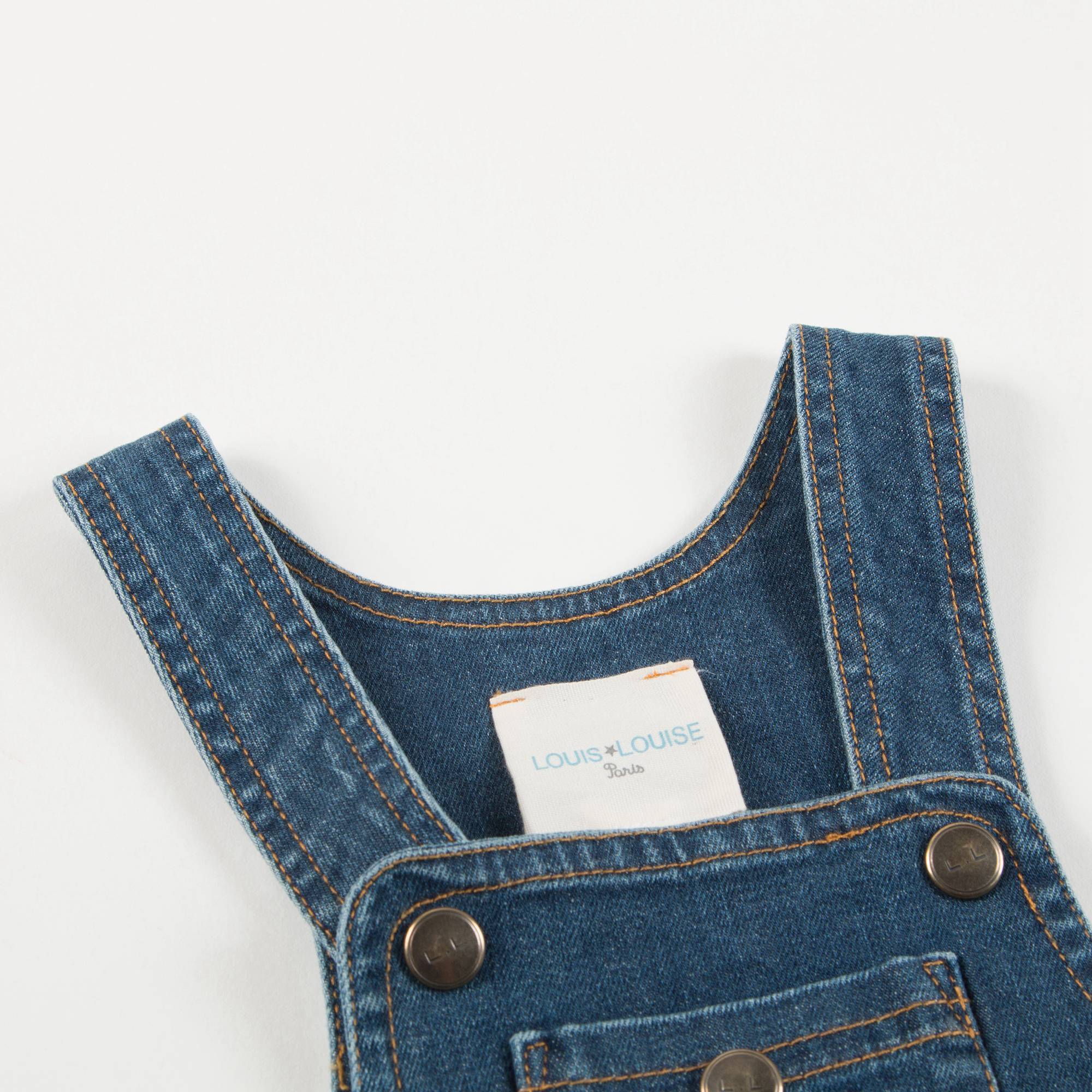 Girls Blue Denim Cotton Dress