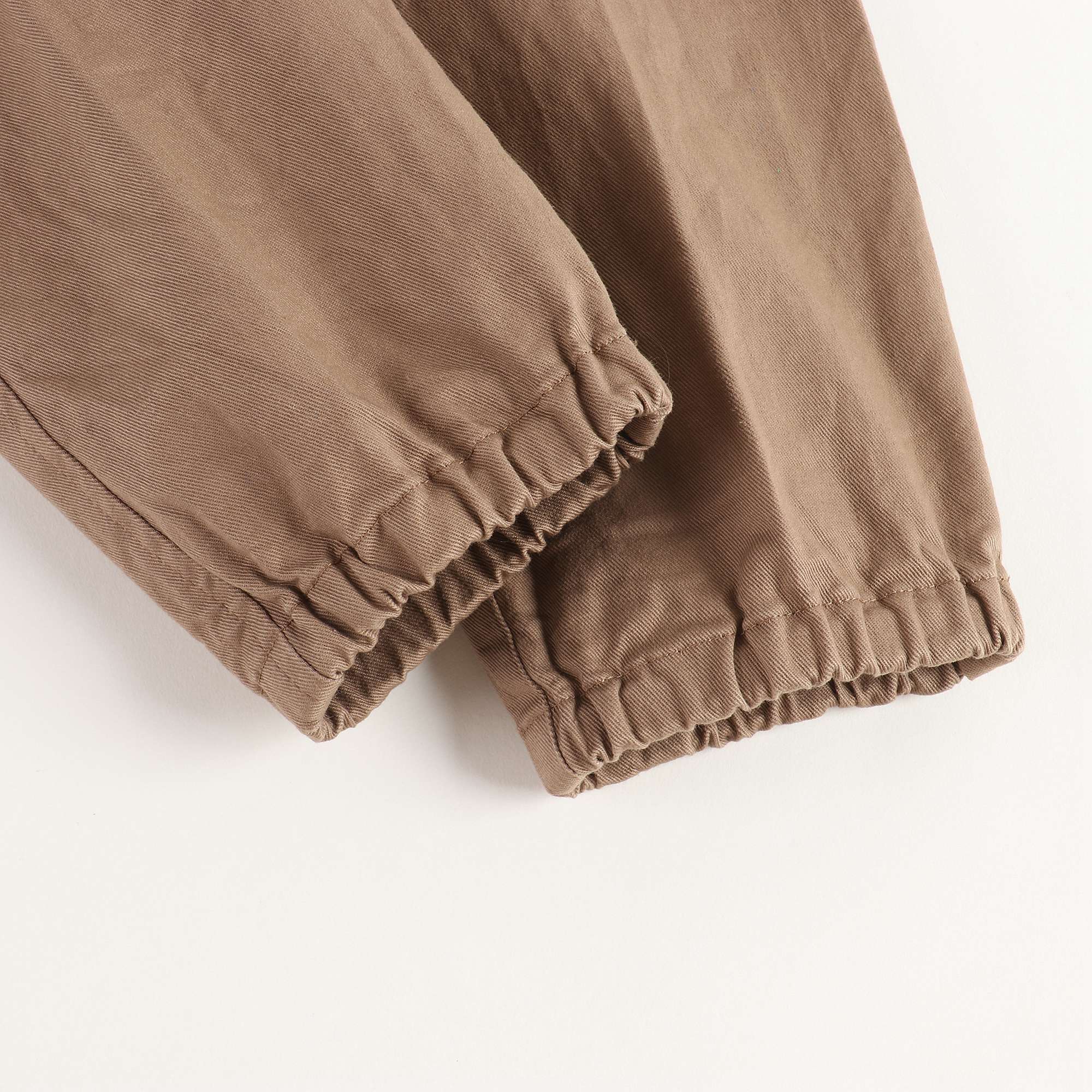 Girls Beige Cotton Trousers