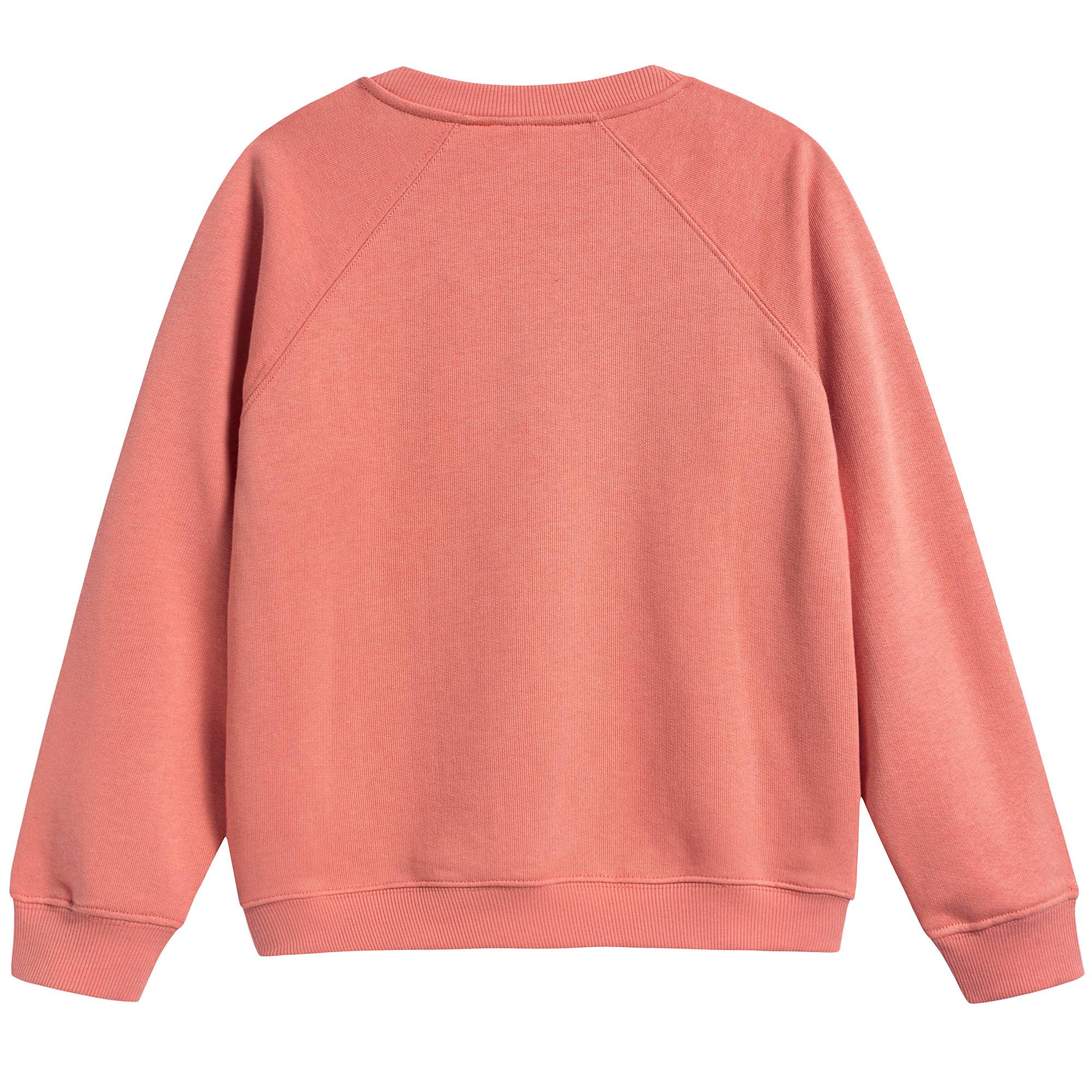 Girls Pink Donkey Organic Cotton Sweatshirt