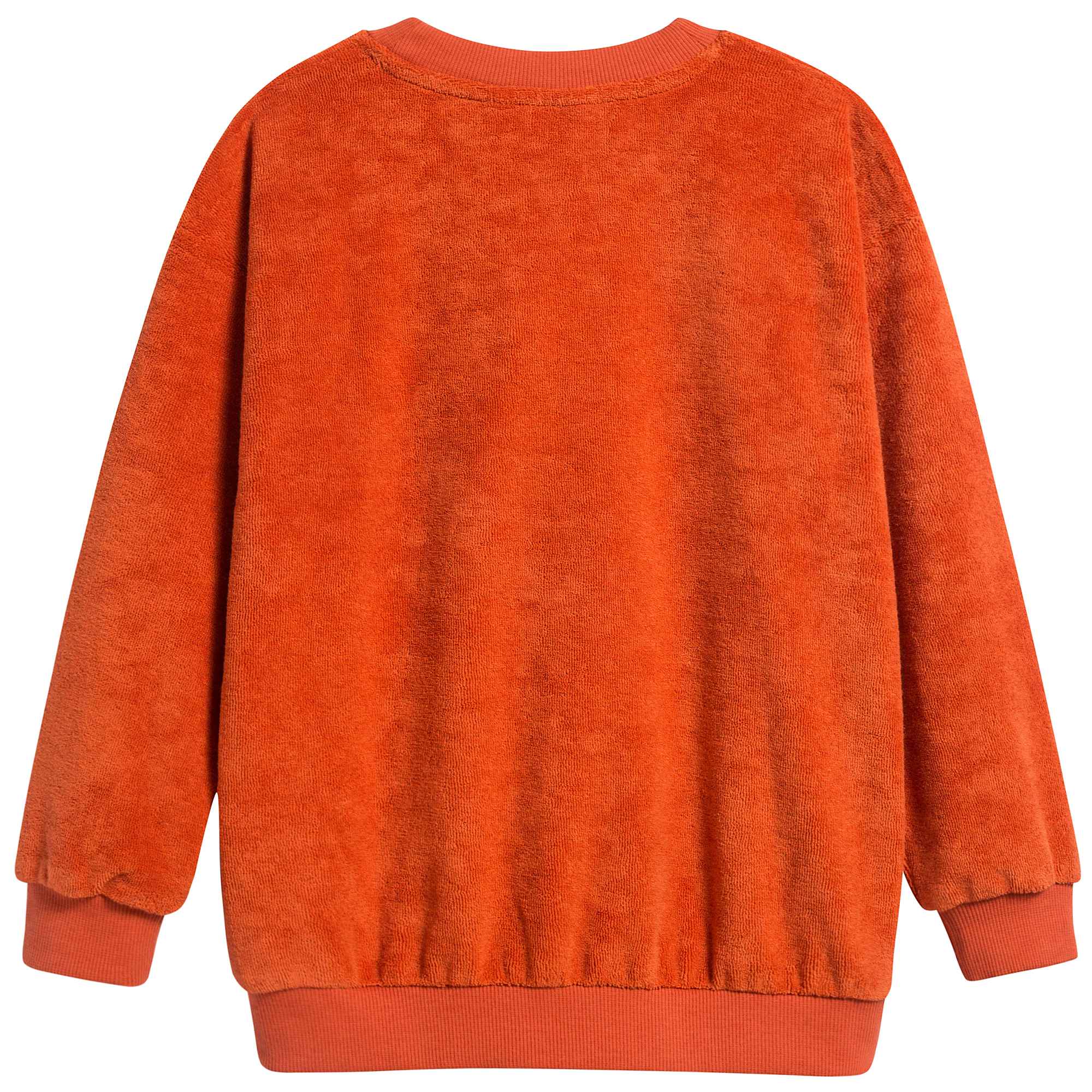 Girls Orange Organic Cotton Sweatshirt
