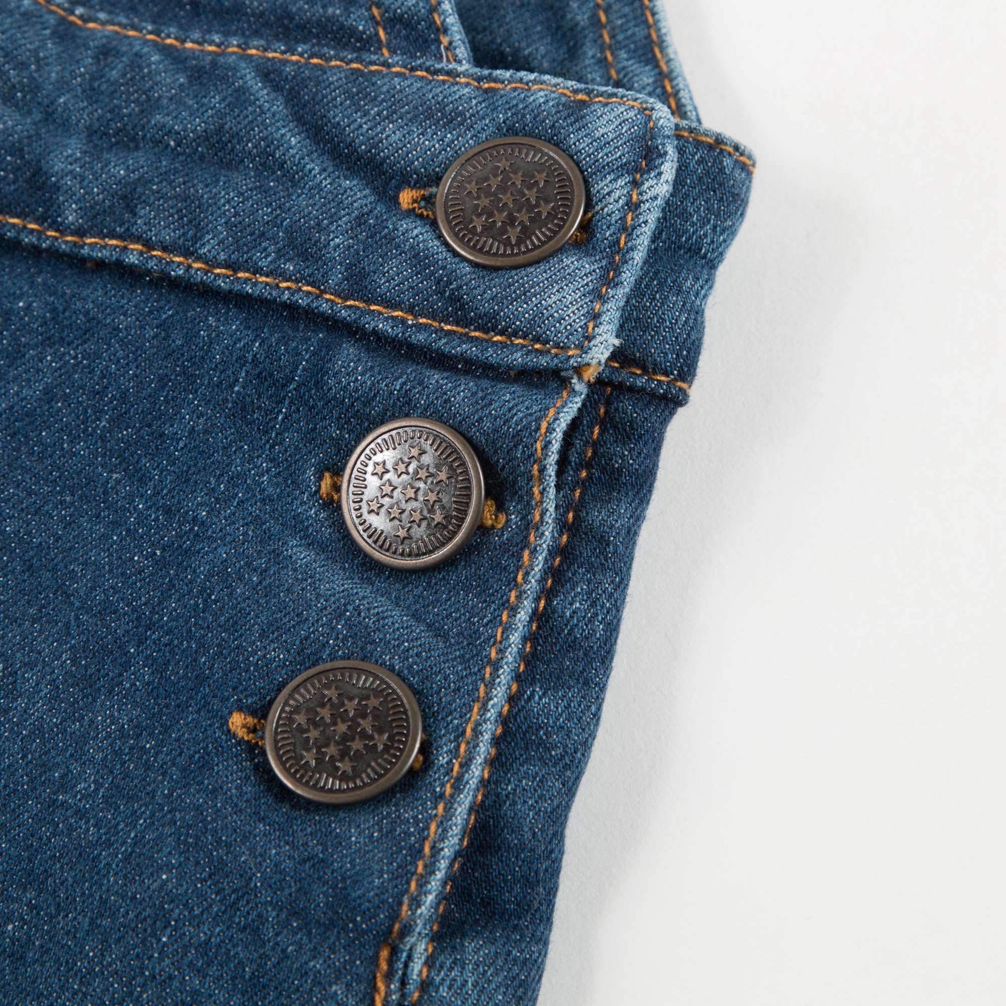 Girls Blue Denim Cotton Dress