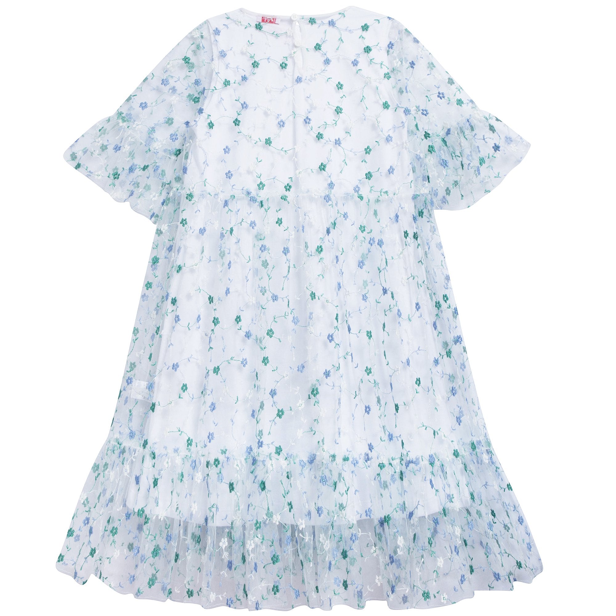 Girls Airforce Blue Cotton Dress