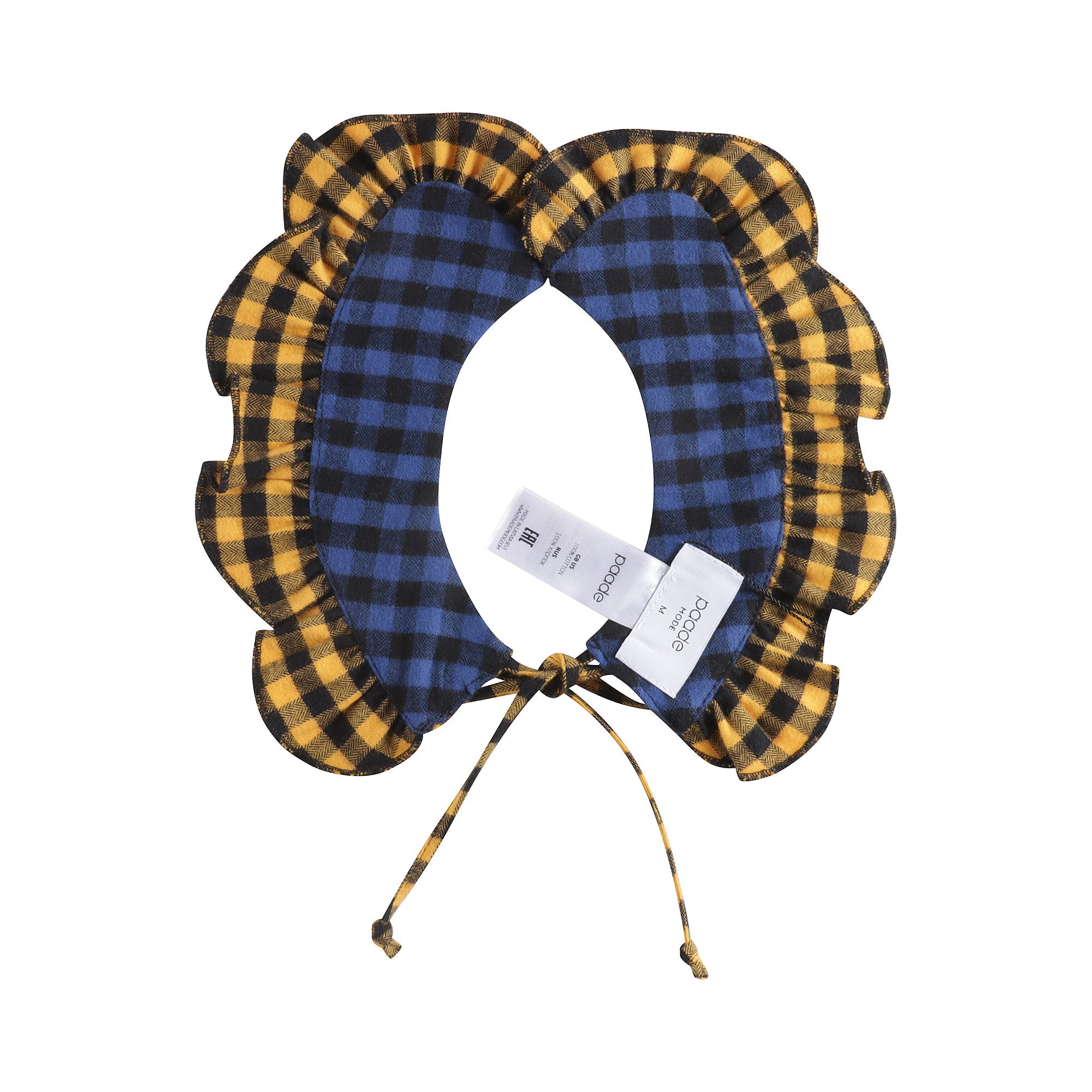 Girls Yellow Reversible Ruffles Collar