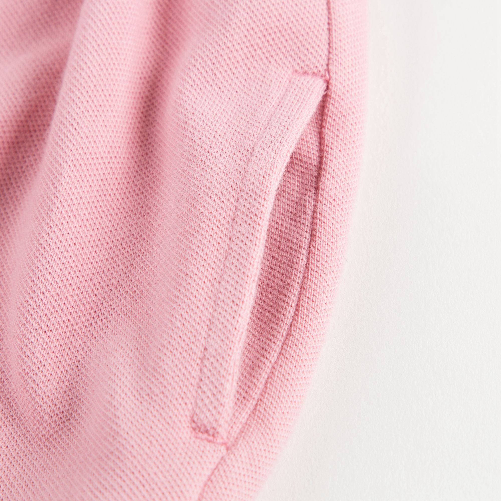 Baby Girls Pink Cotton Dress With Check Trim