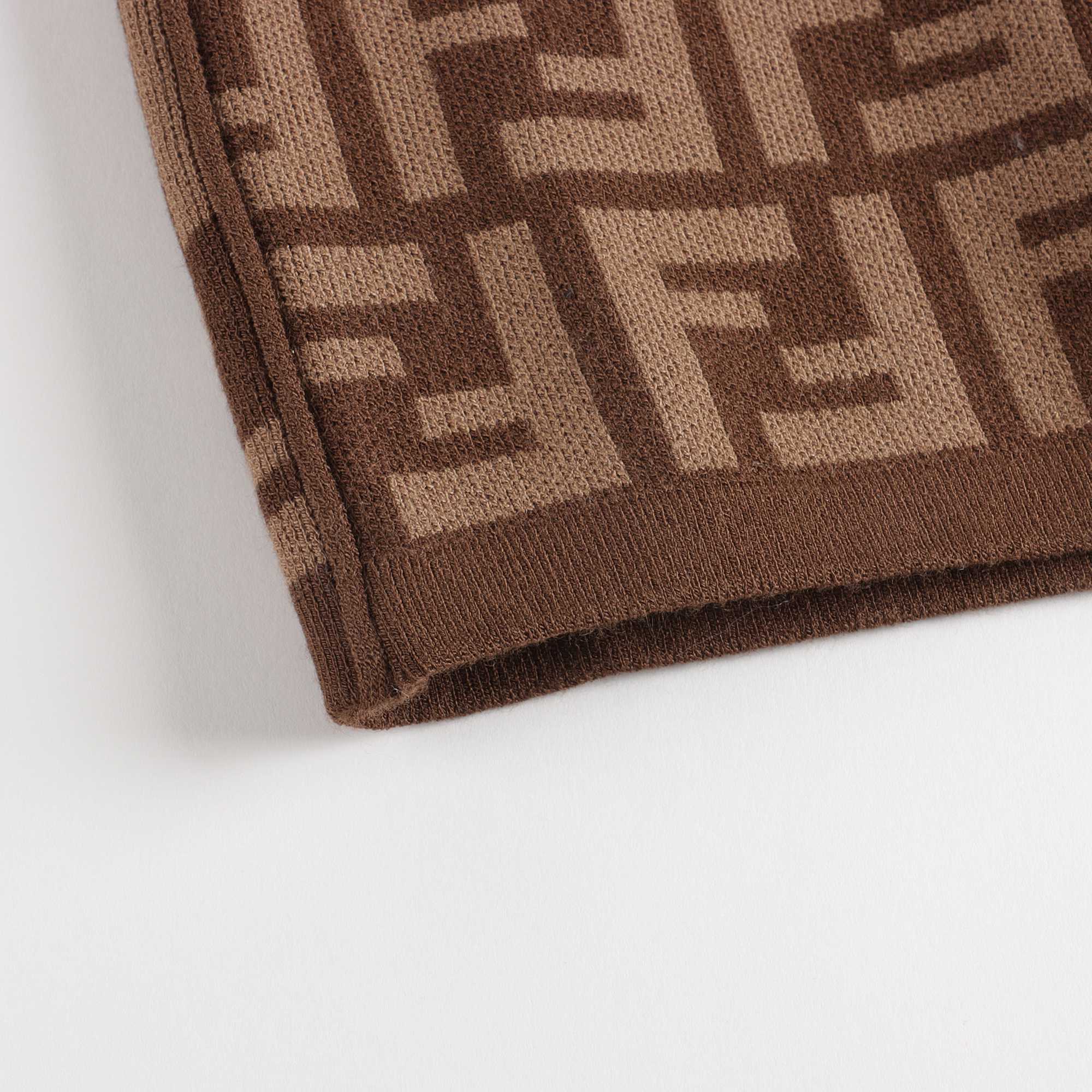 Girls Brown FF Knit Skirt