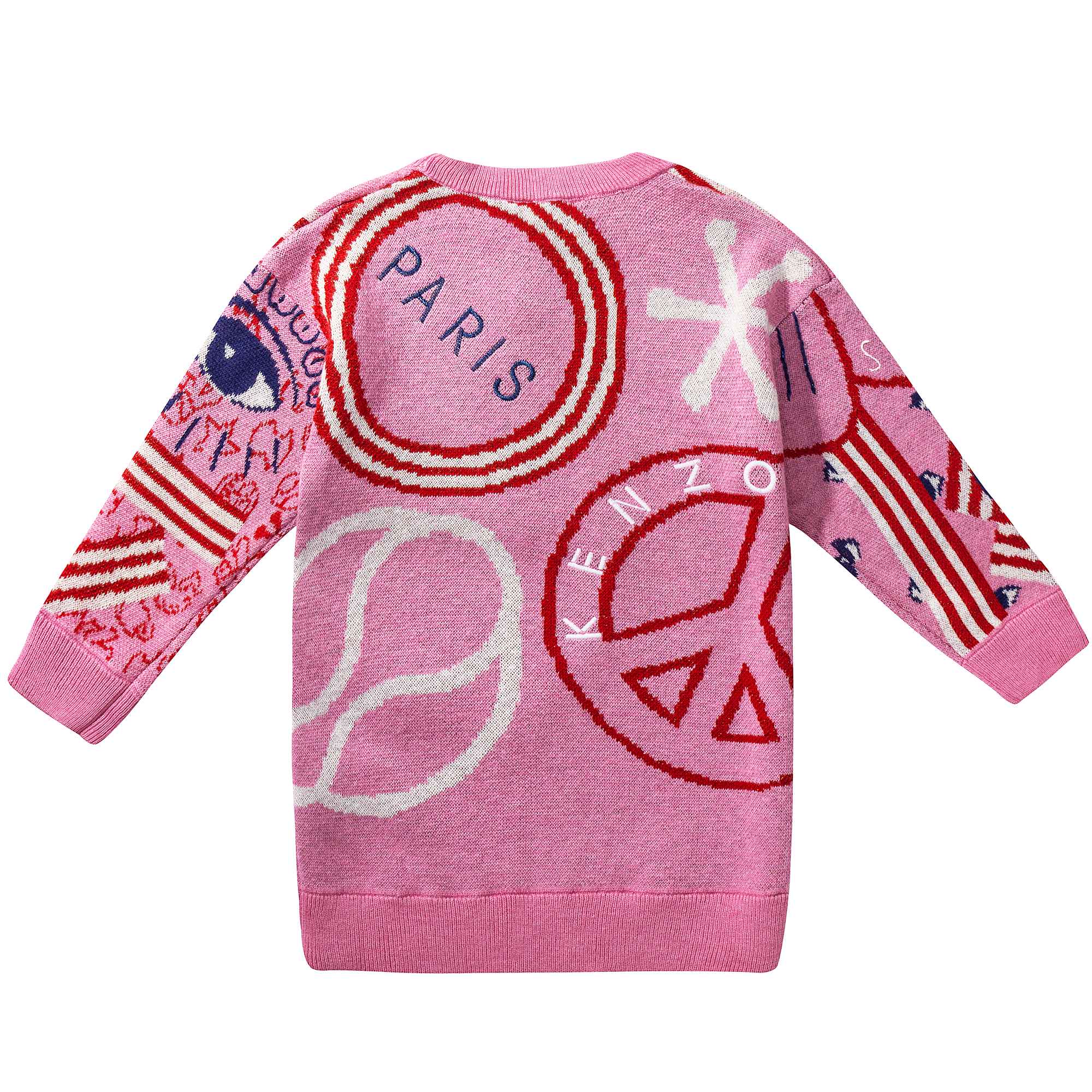 Girls  Pink Tiger Printed Dress