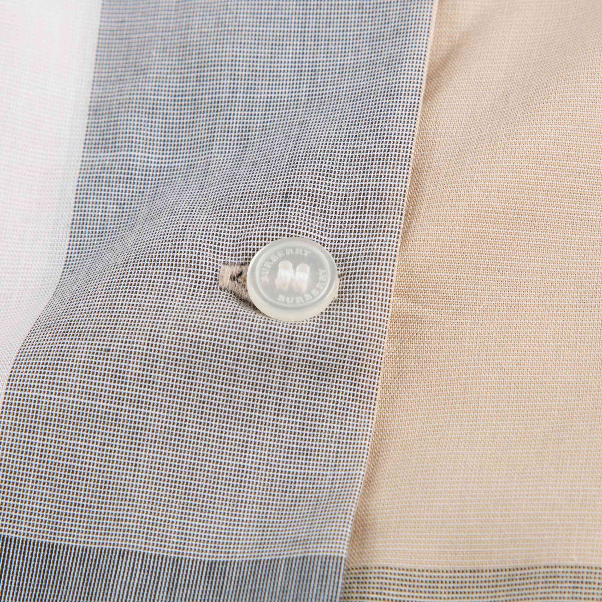 Girls Beige Classic Check Dress