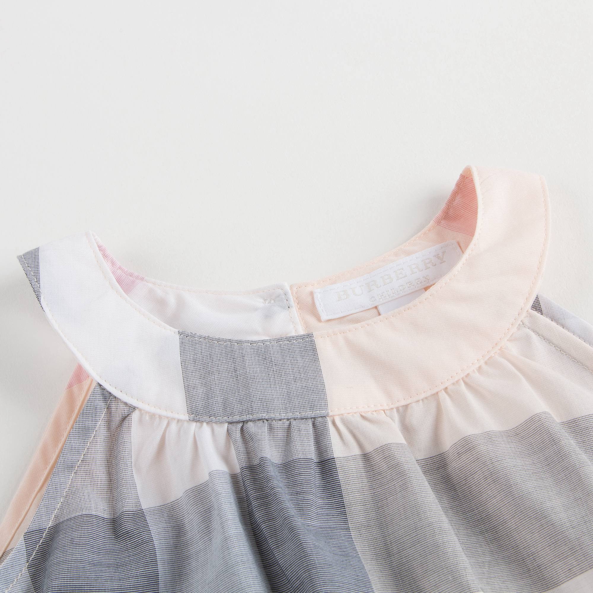 Baby Girls Apricot Check Sleeveless Top