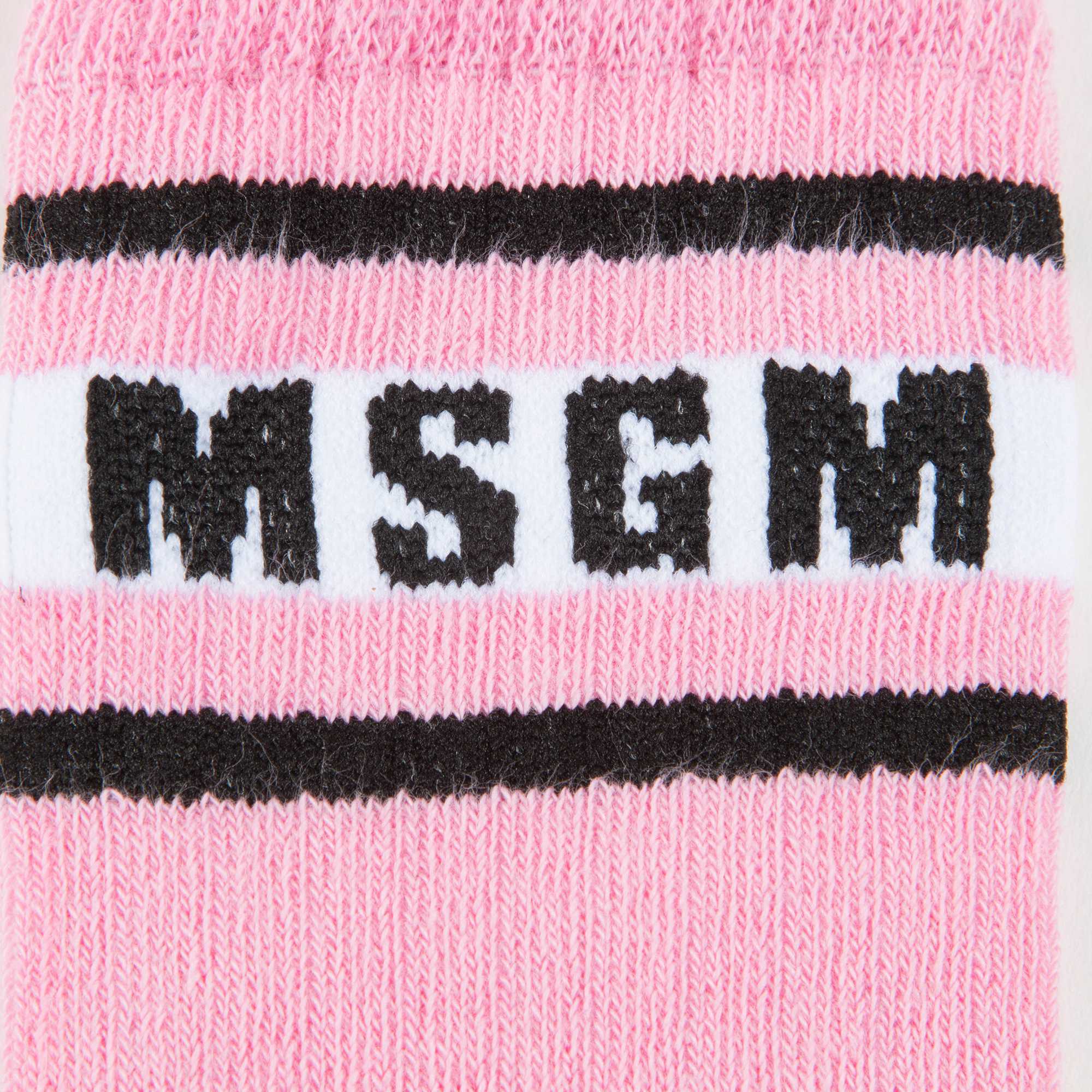 Girls White Logo Cotton Socks