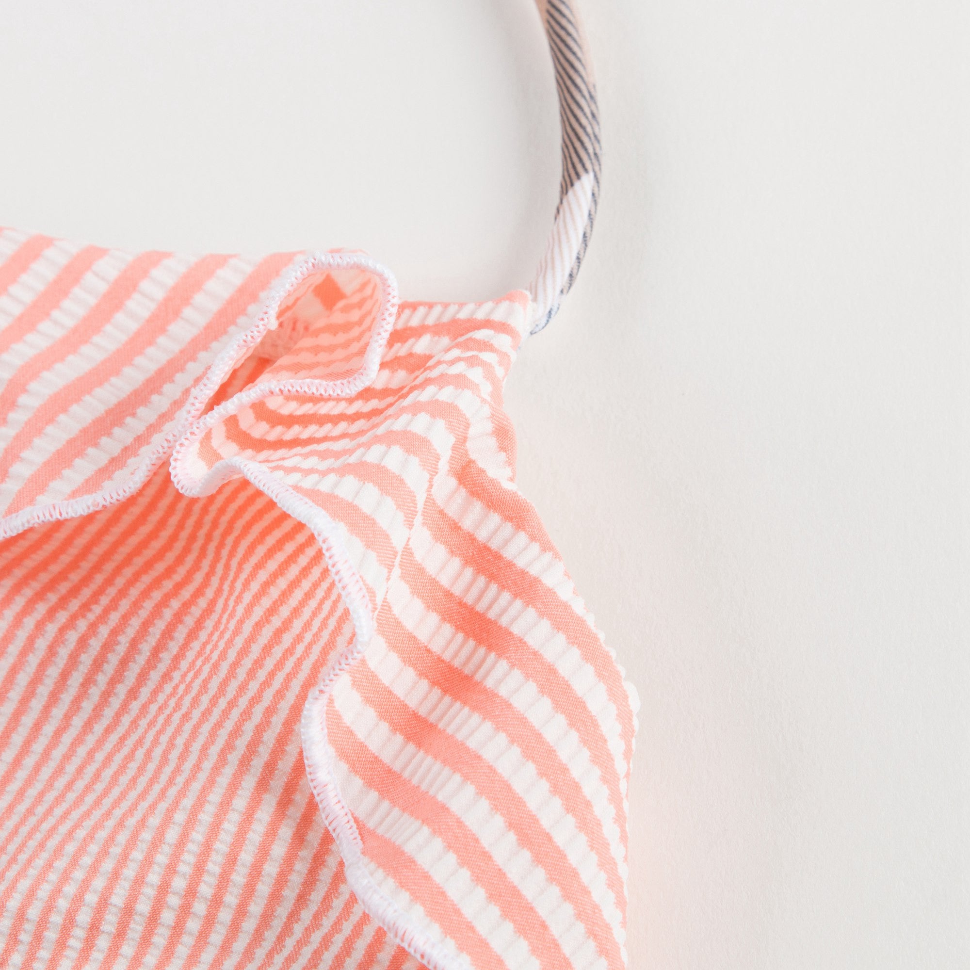 Girls Orange Striped Bikini