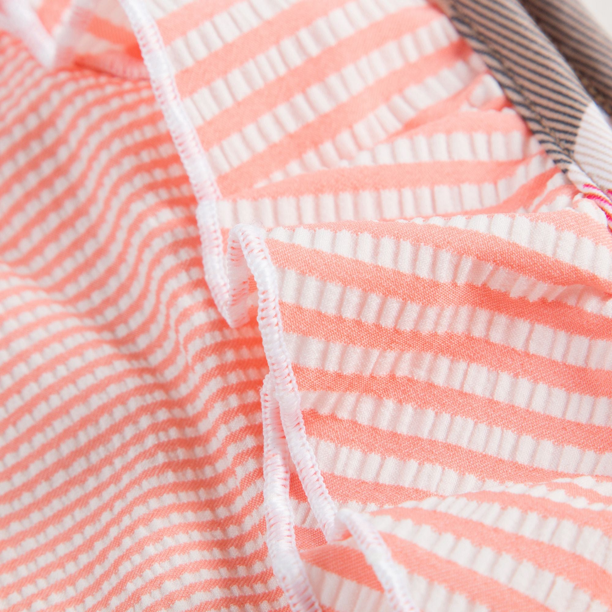 Girls Orange Striped Bikini