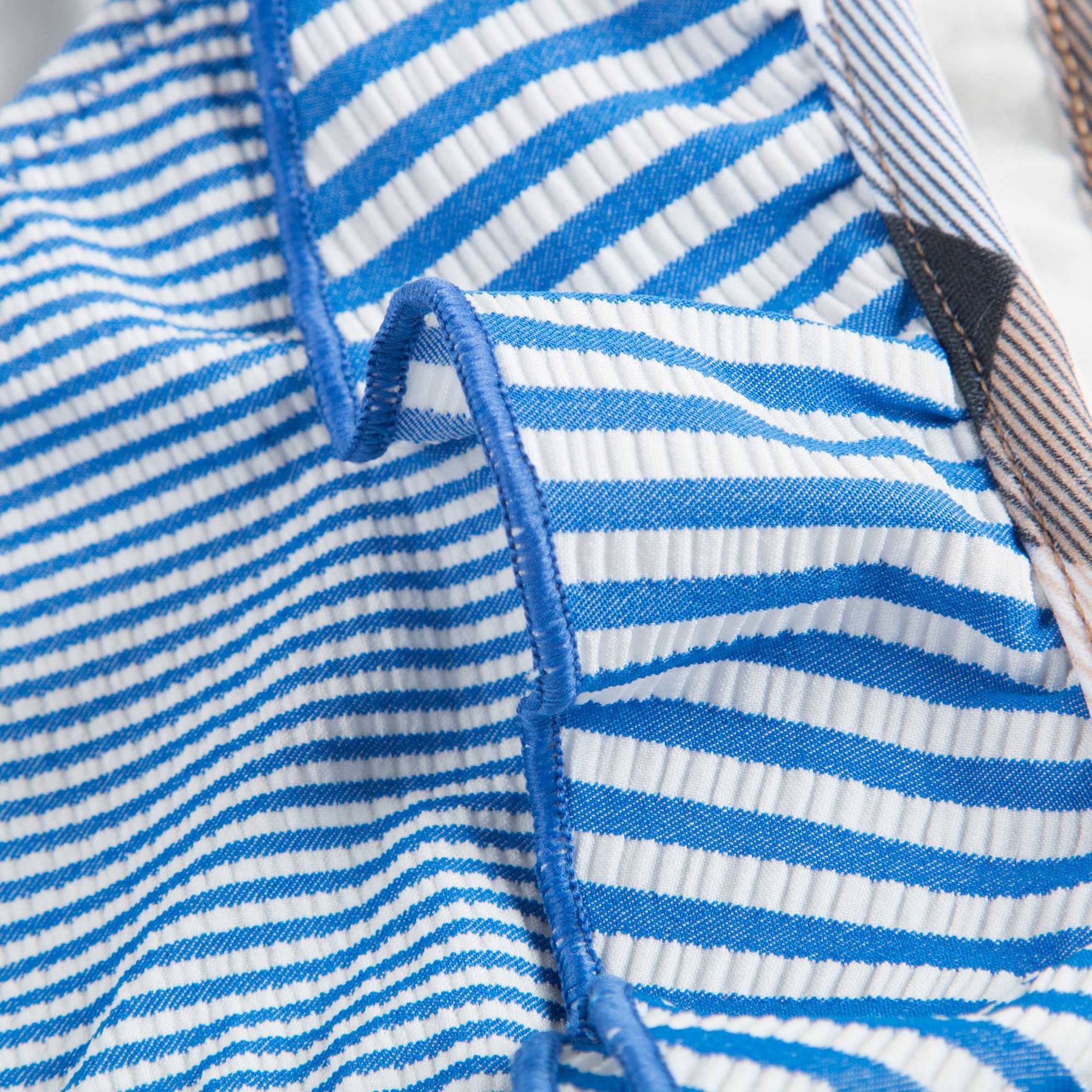 Girls Blue Striped Bikini