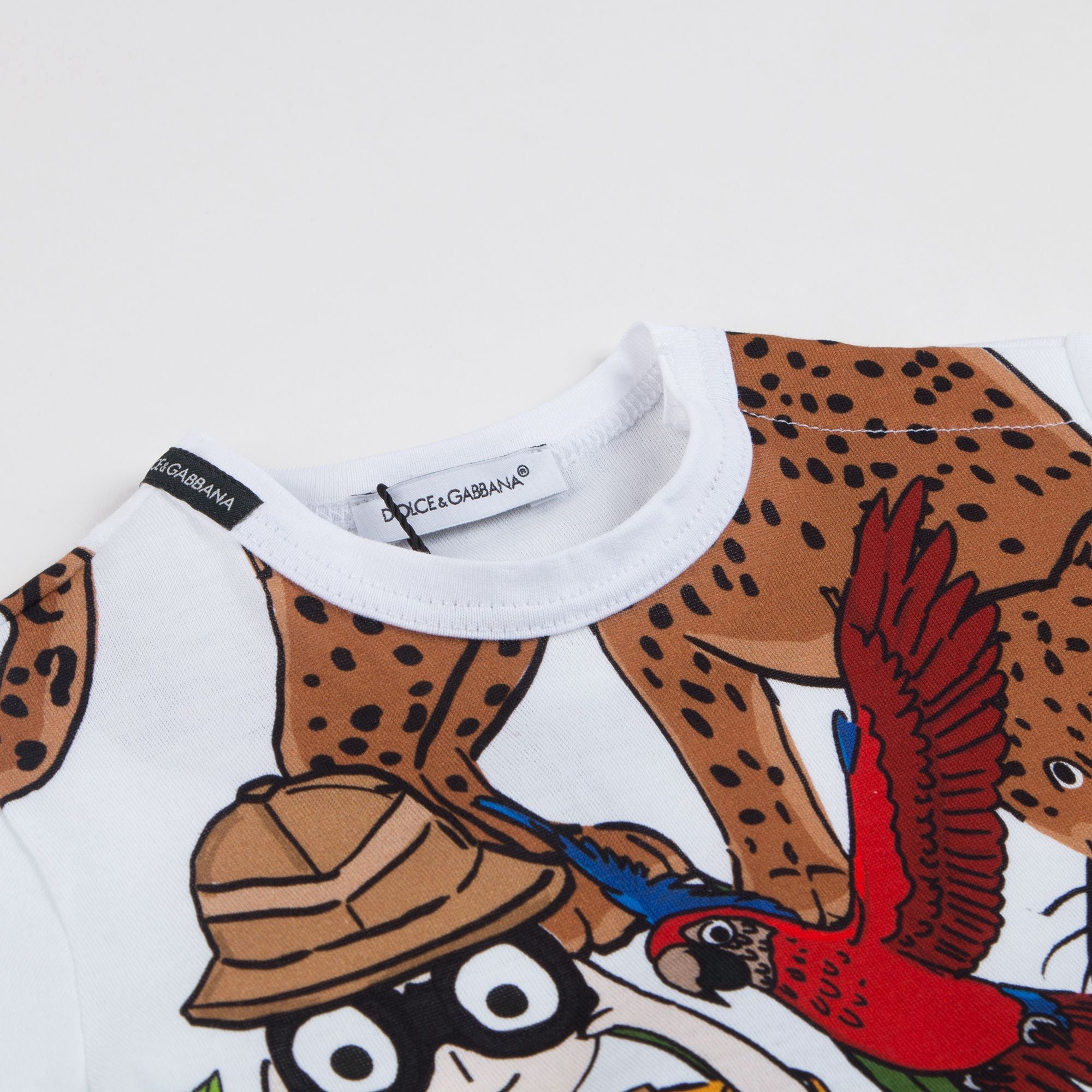 Baby Boys White Cotton T-shirt