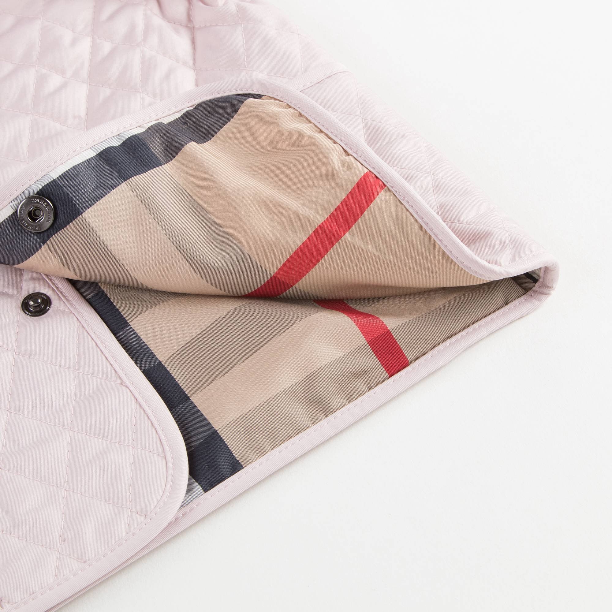 Baby Girls Pink Powder Pink Quilted Jacket