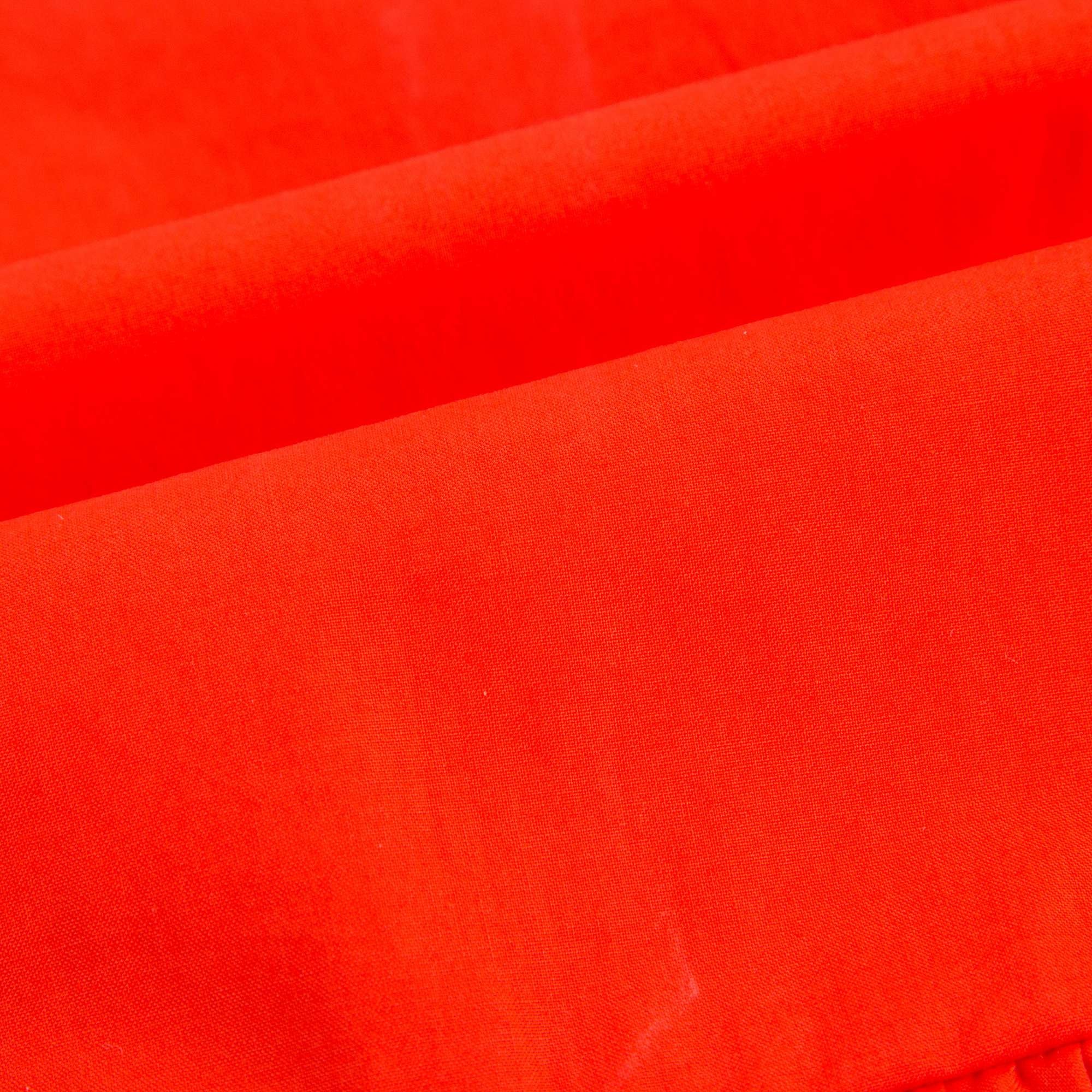 Girls Orange Cotton Top With Flounces