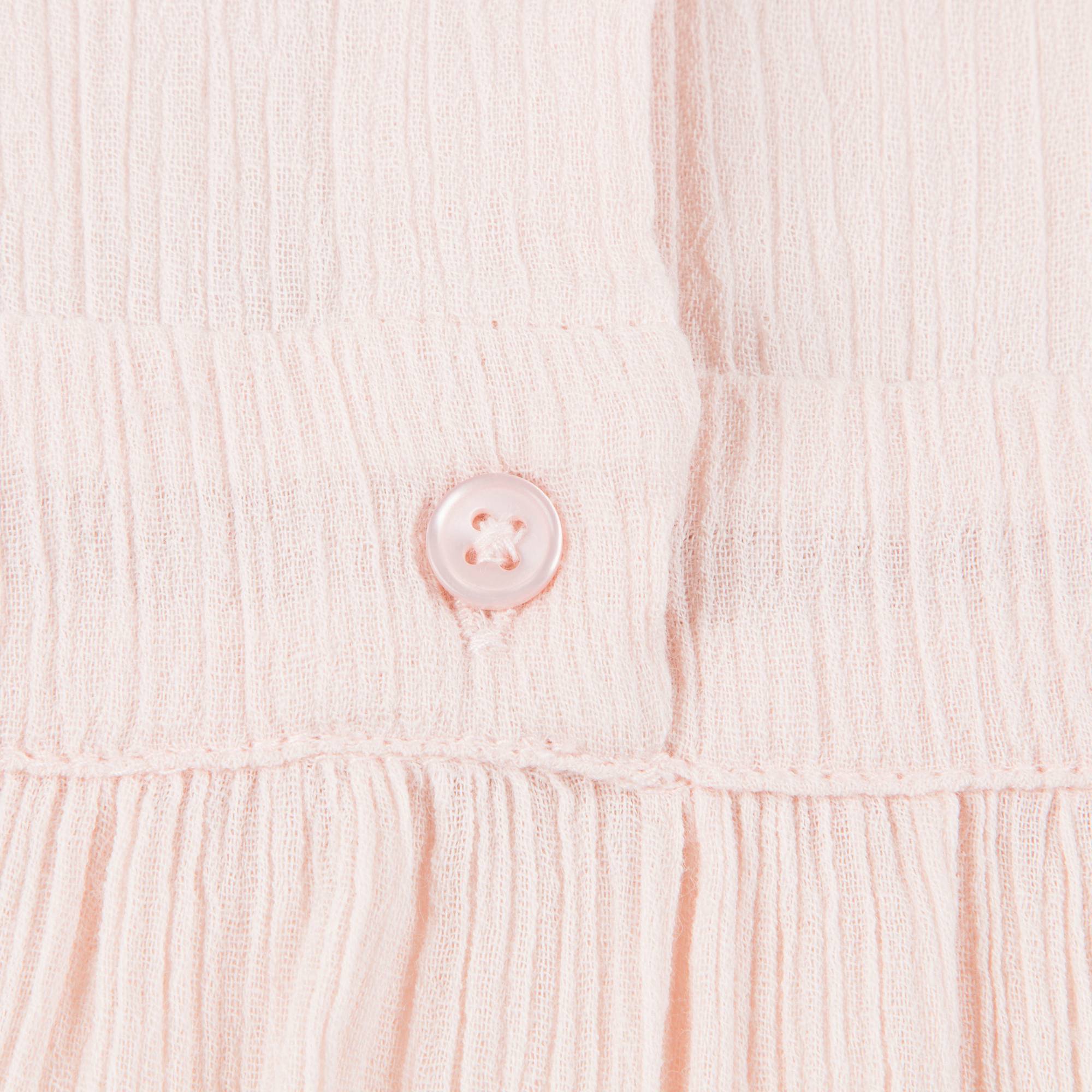 Girls Light Pink "Cotton Crepe" Dress