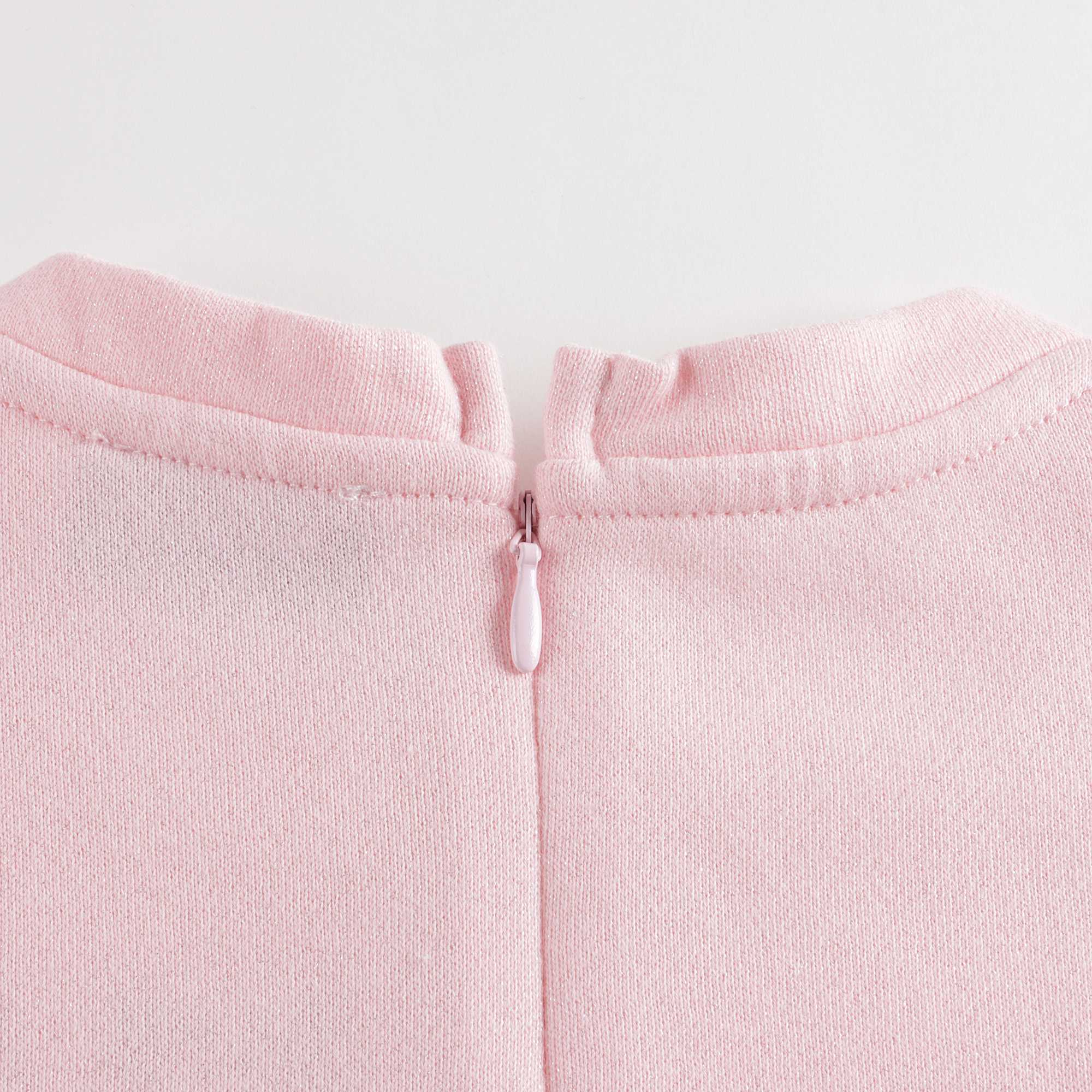 Girls Pink Logo Cotton Sweatshirt
