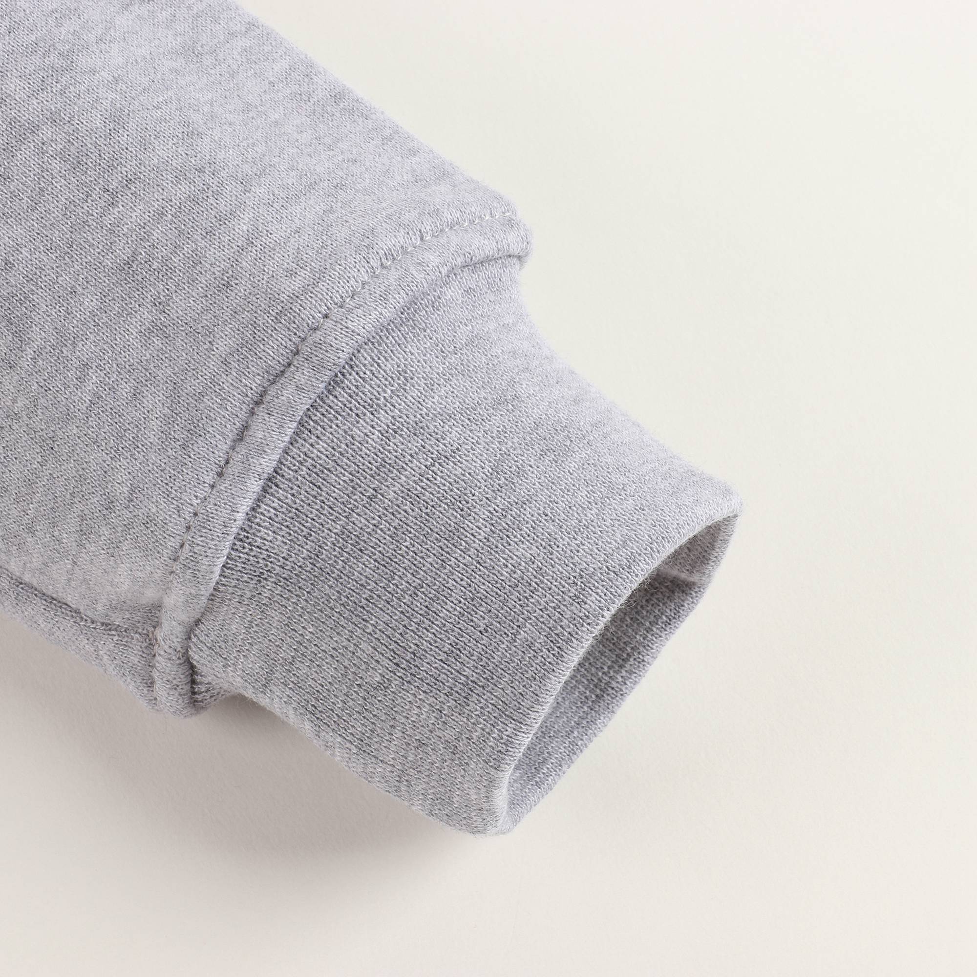 Girls Grey Logo Cotton Sweatshirt