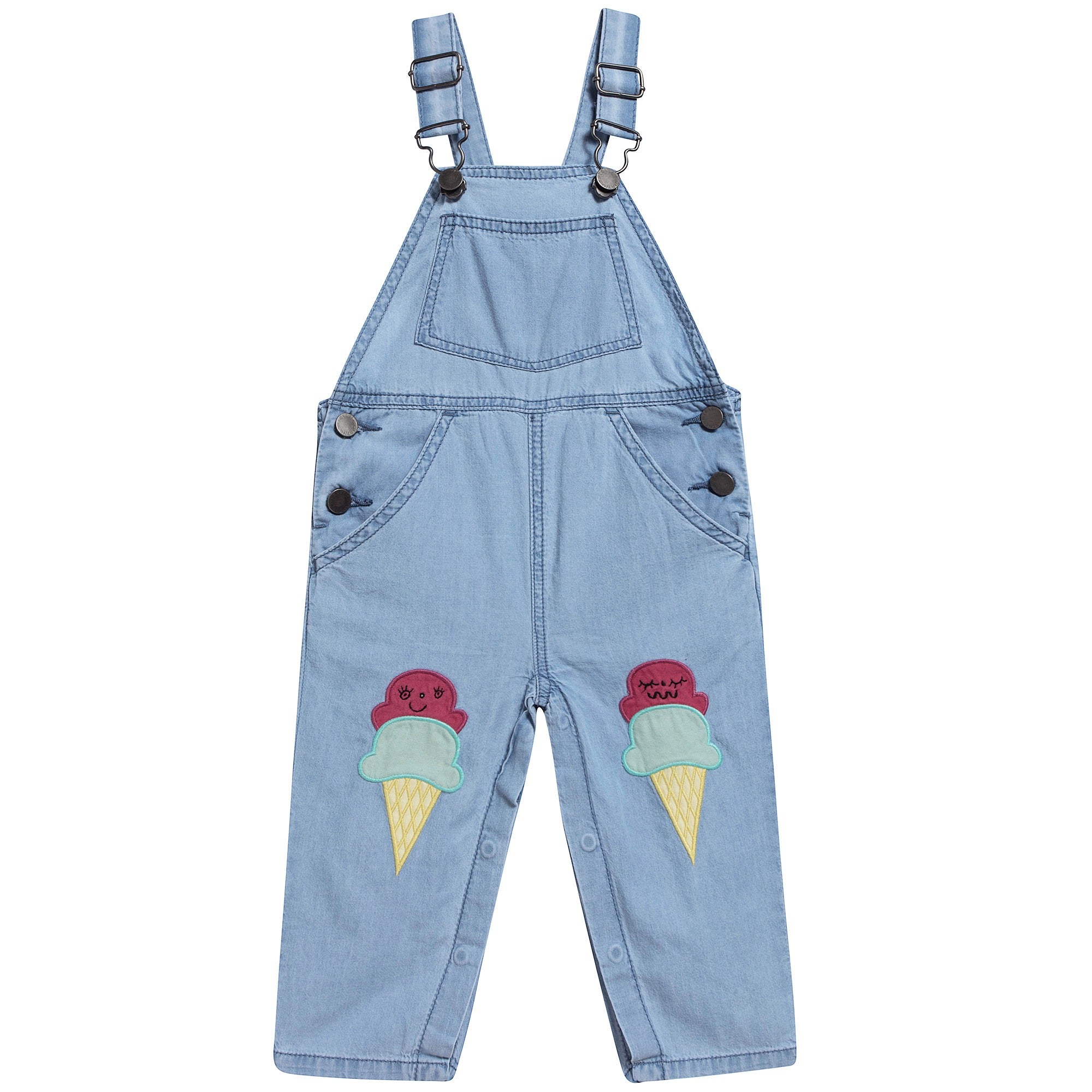 Girls Denim "Olive" Dungarees