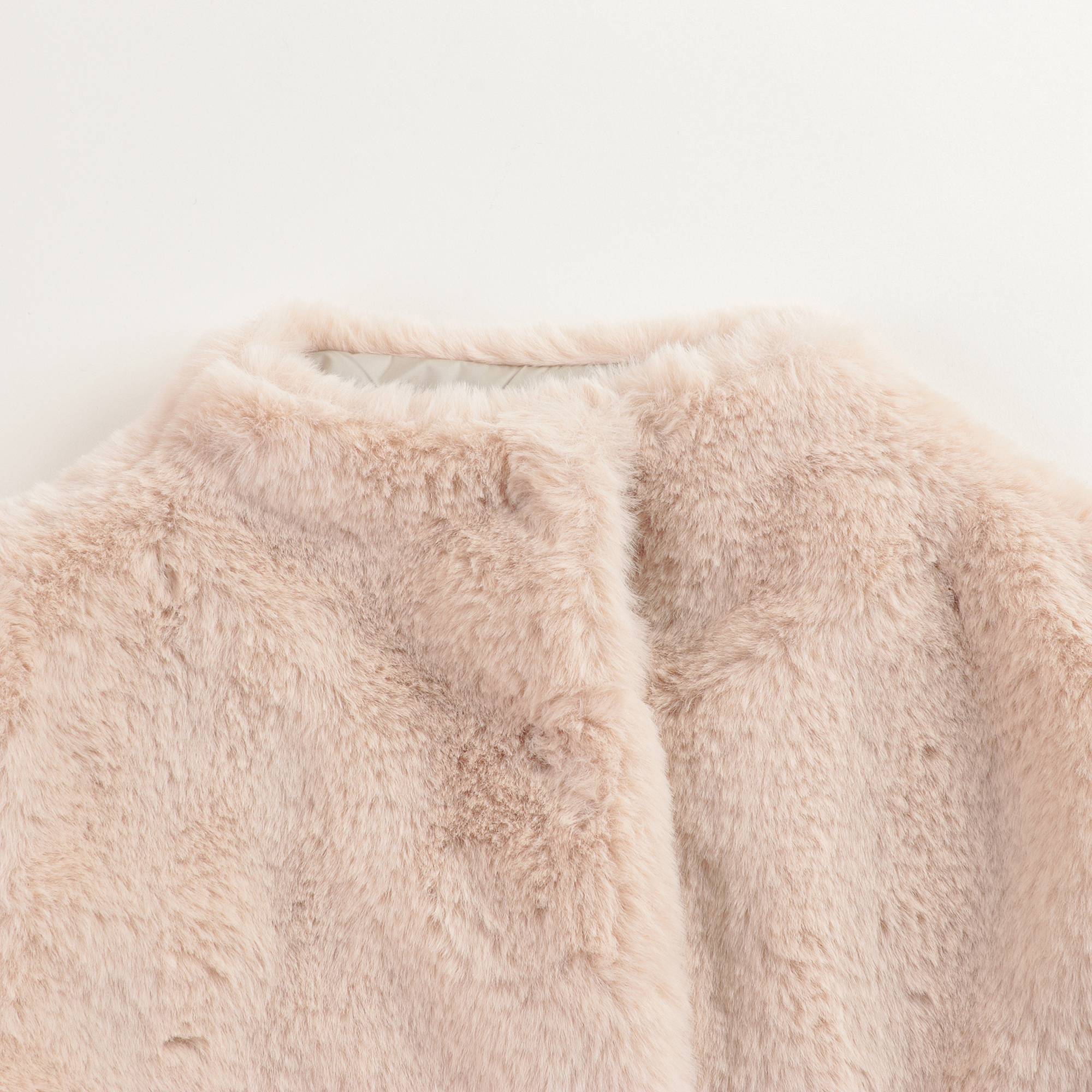 Girls Beige Belt Gilet