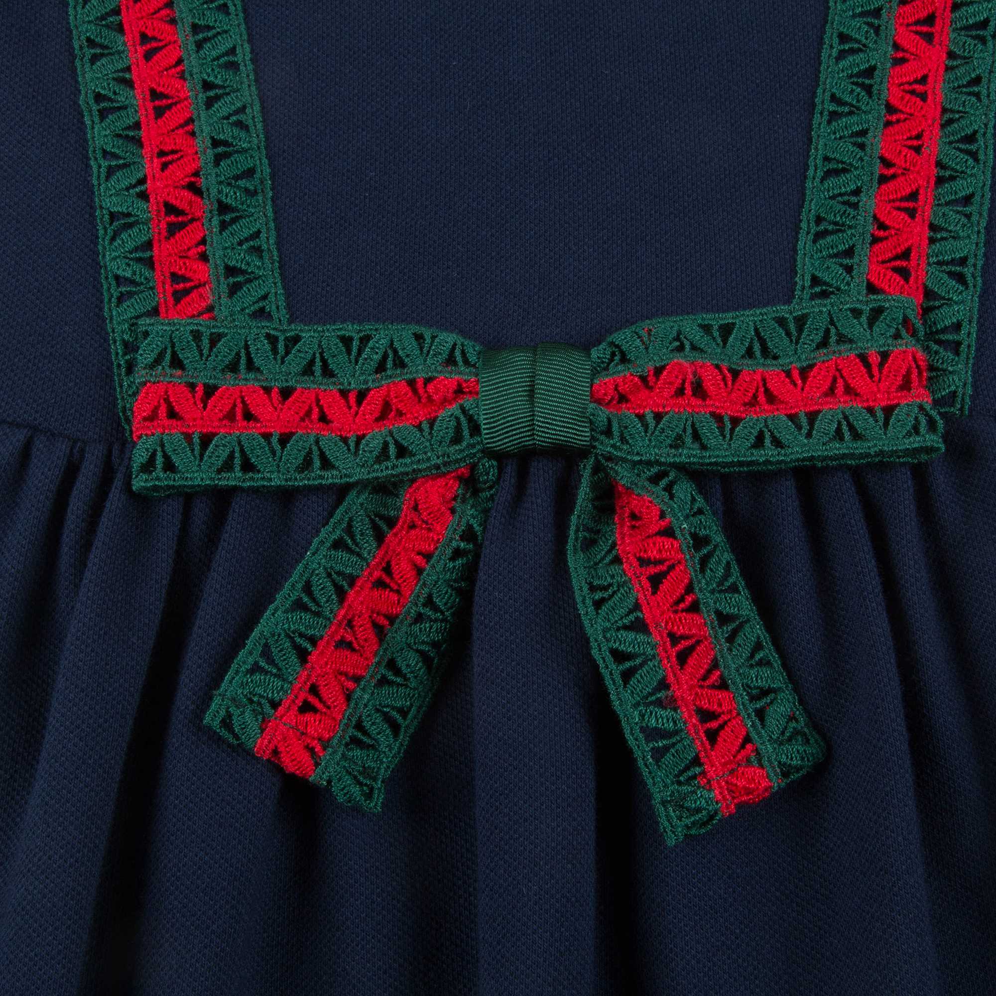 Girls Blue Cotton Dress