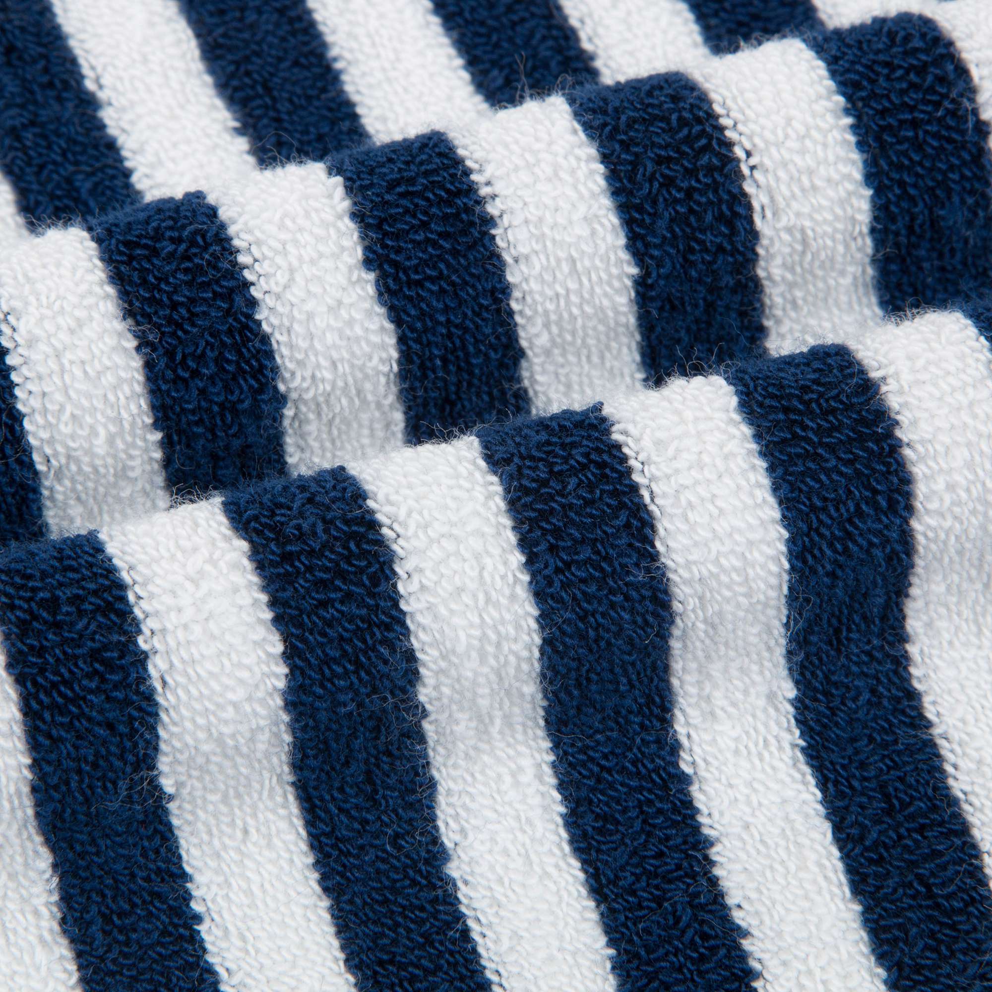 Girls Blue & White Striped Towelling Dress