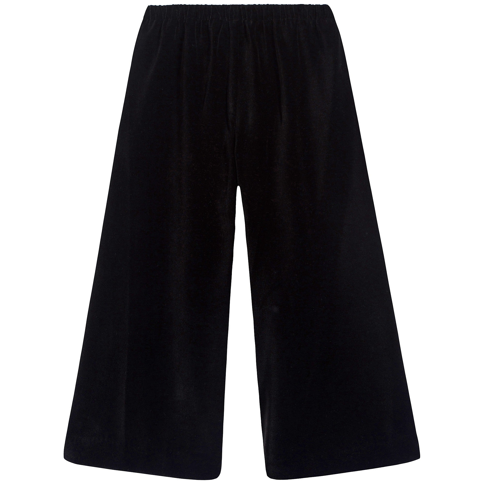 Girls Black Straight Trousers