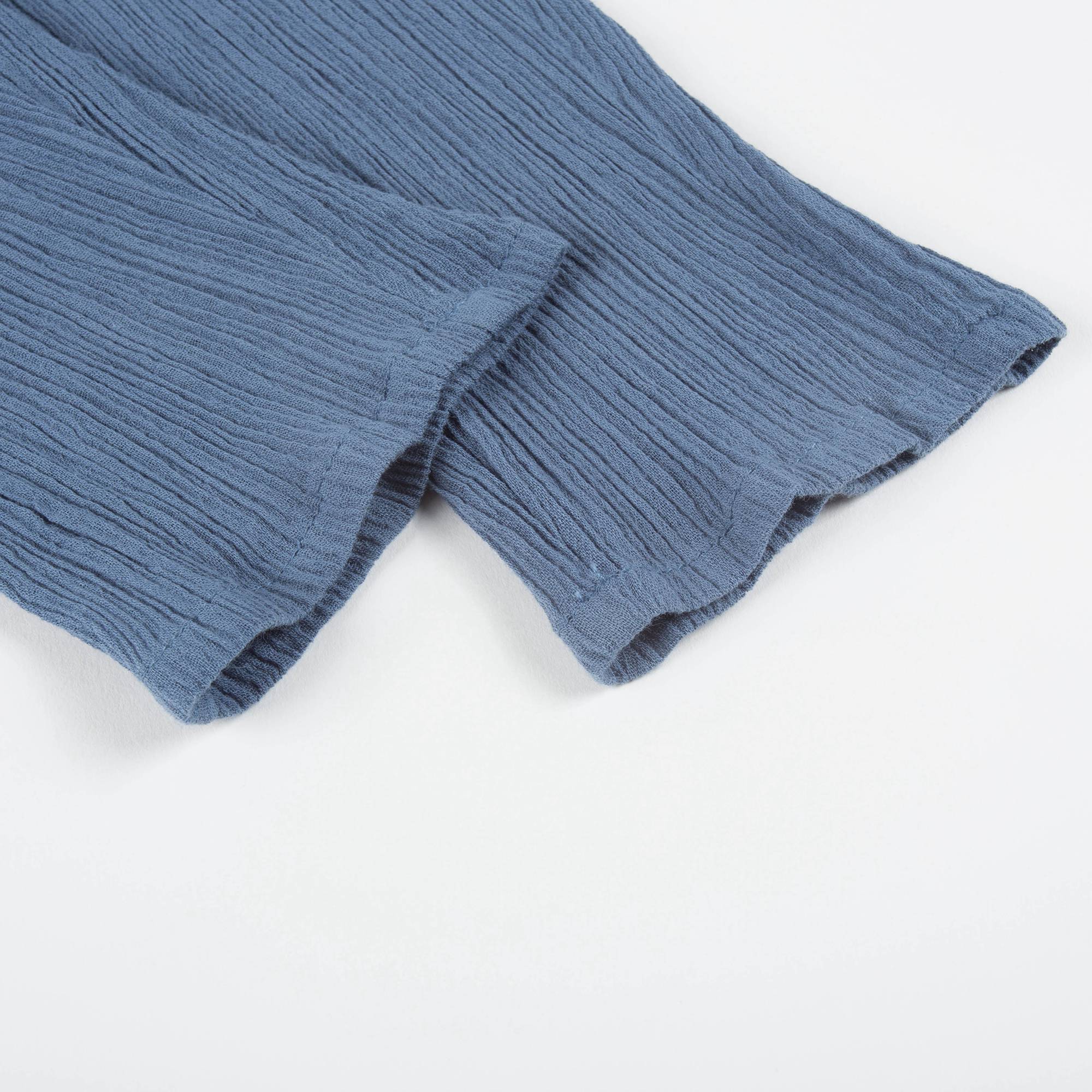 Girls Blue "Cotton Crepe" Trousers