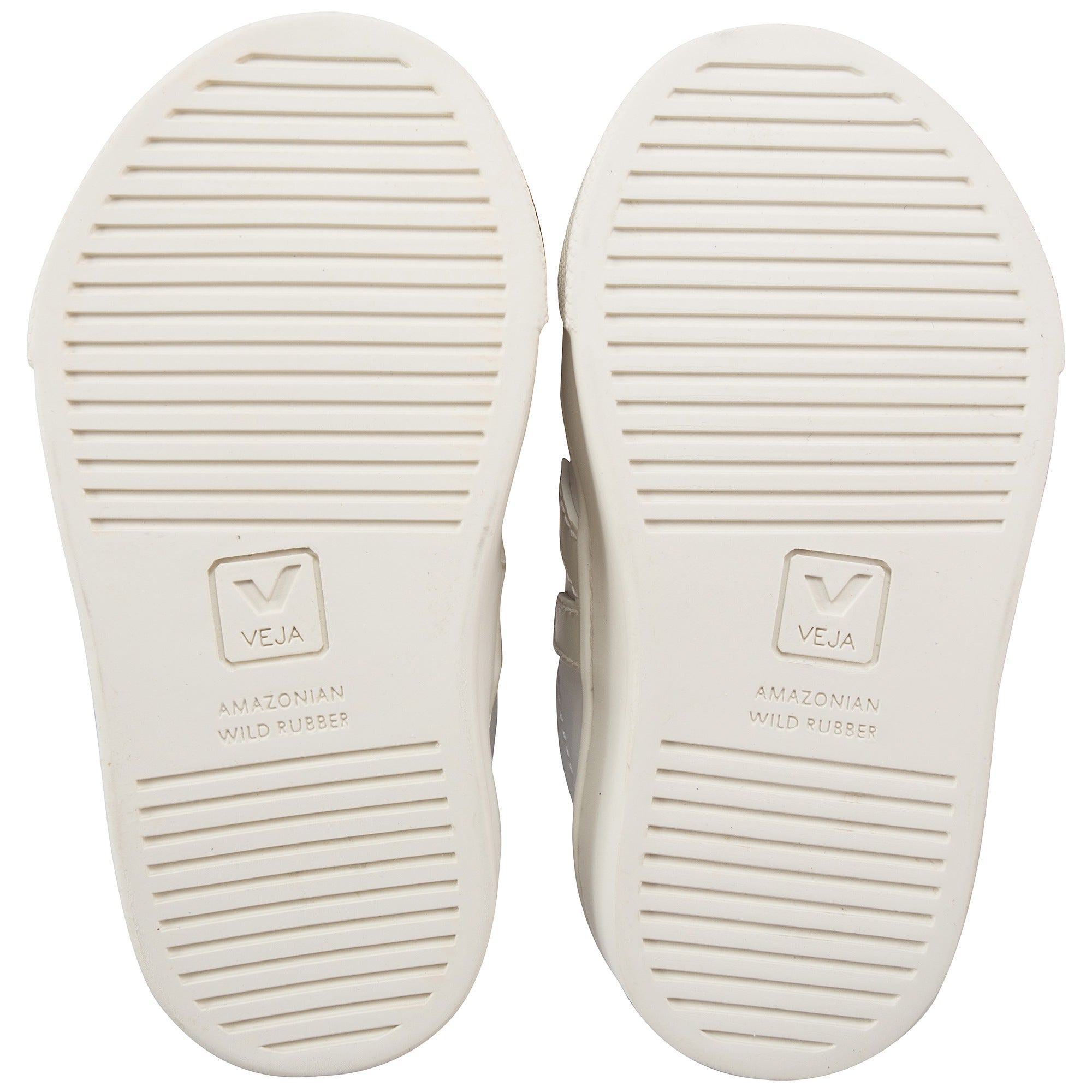 Baby White Leather Velcro With White "V" Shoes