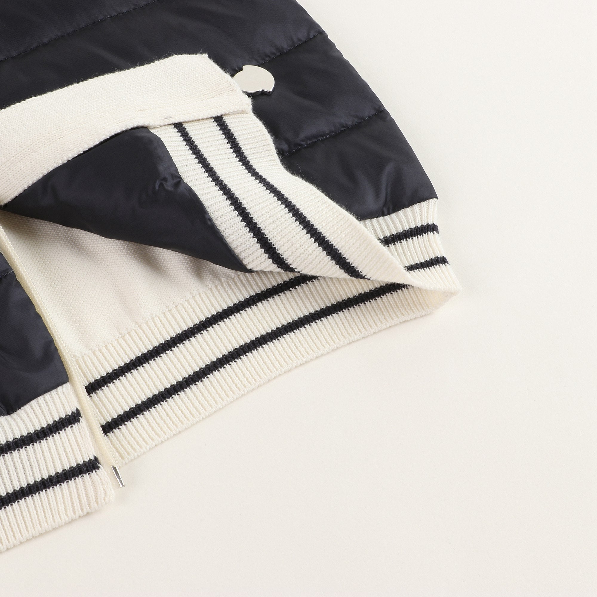 Baby Girls White & Black Cardigan