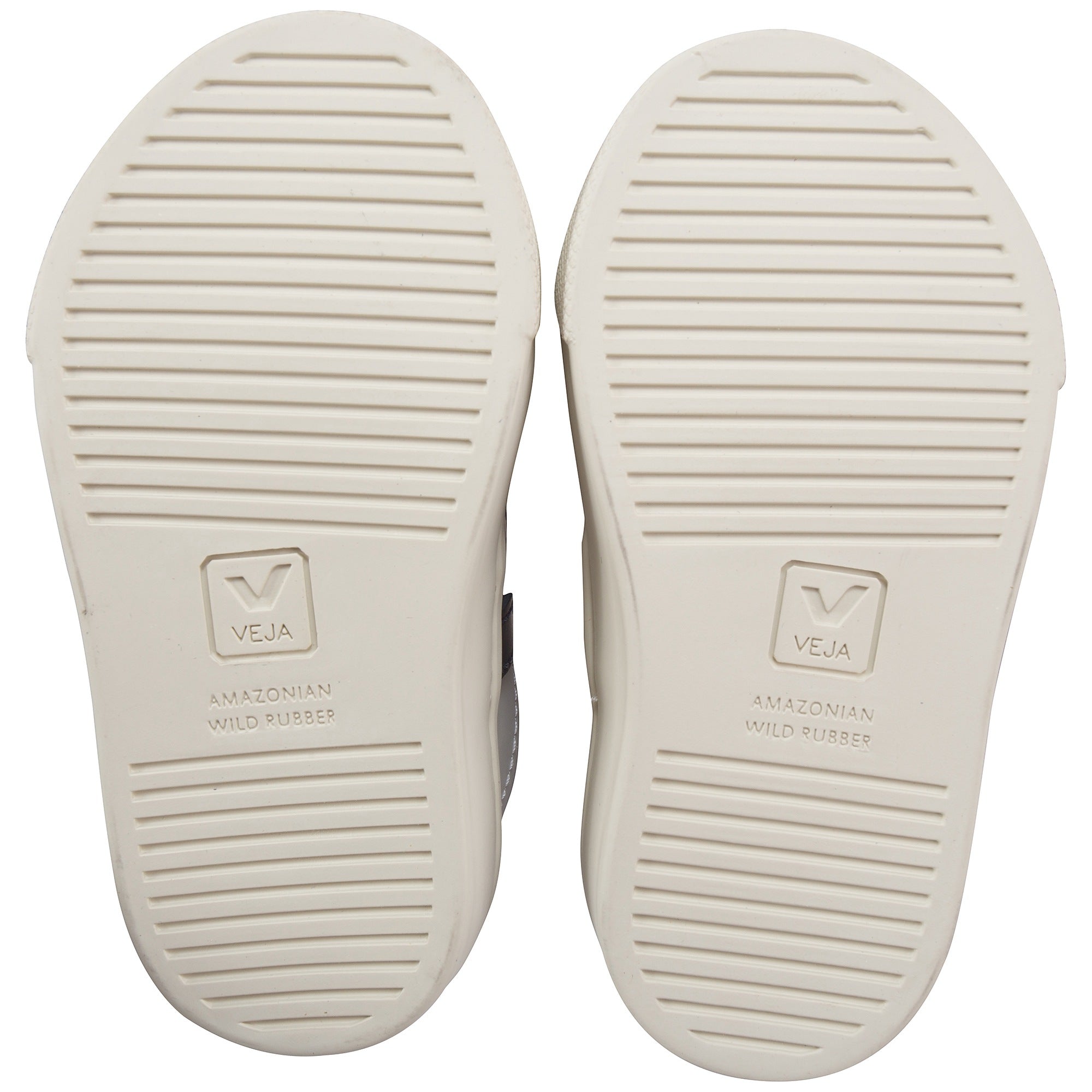 Girls & Boys White Leather Velcro With Blue "V" Shoes