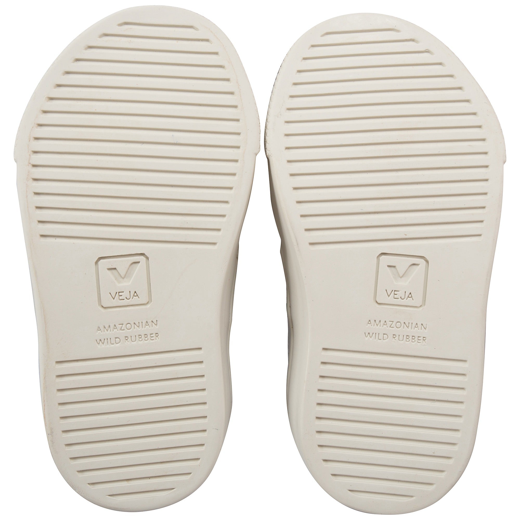 Girls & Boys White Leather Velcro With Green "V" Shoes