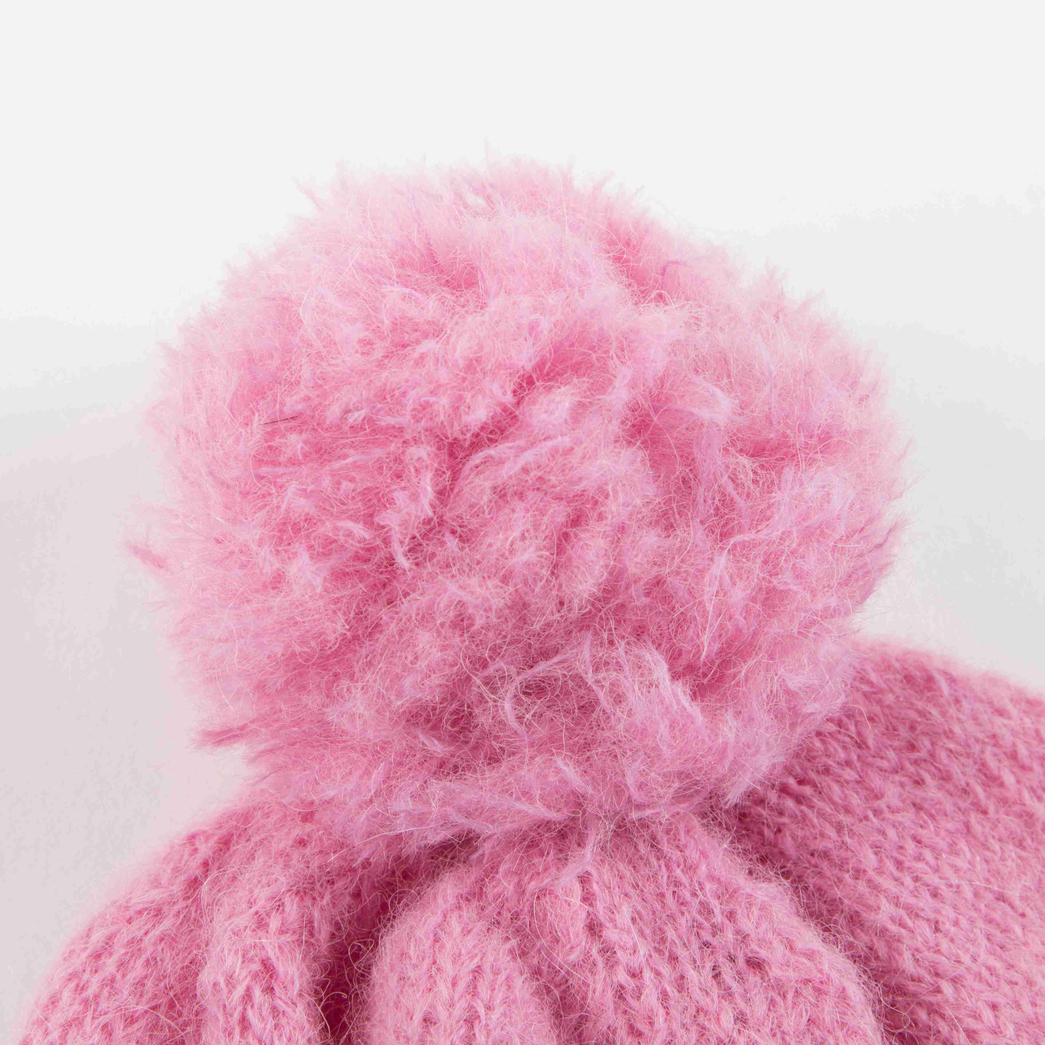 Girls Pink Alpaca Knitted Hat