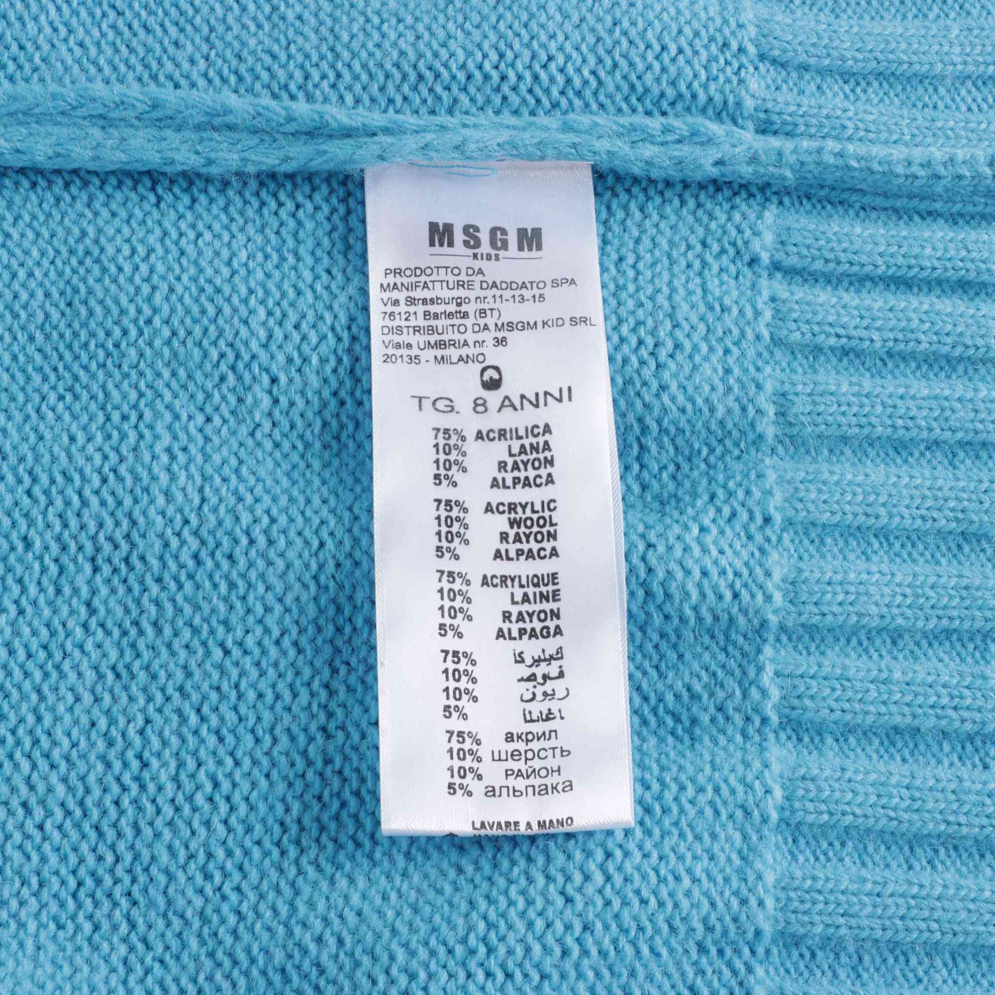 Girls Blue Logo Sweater