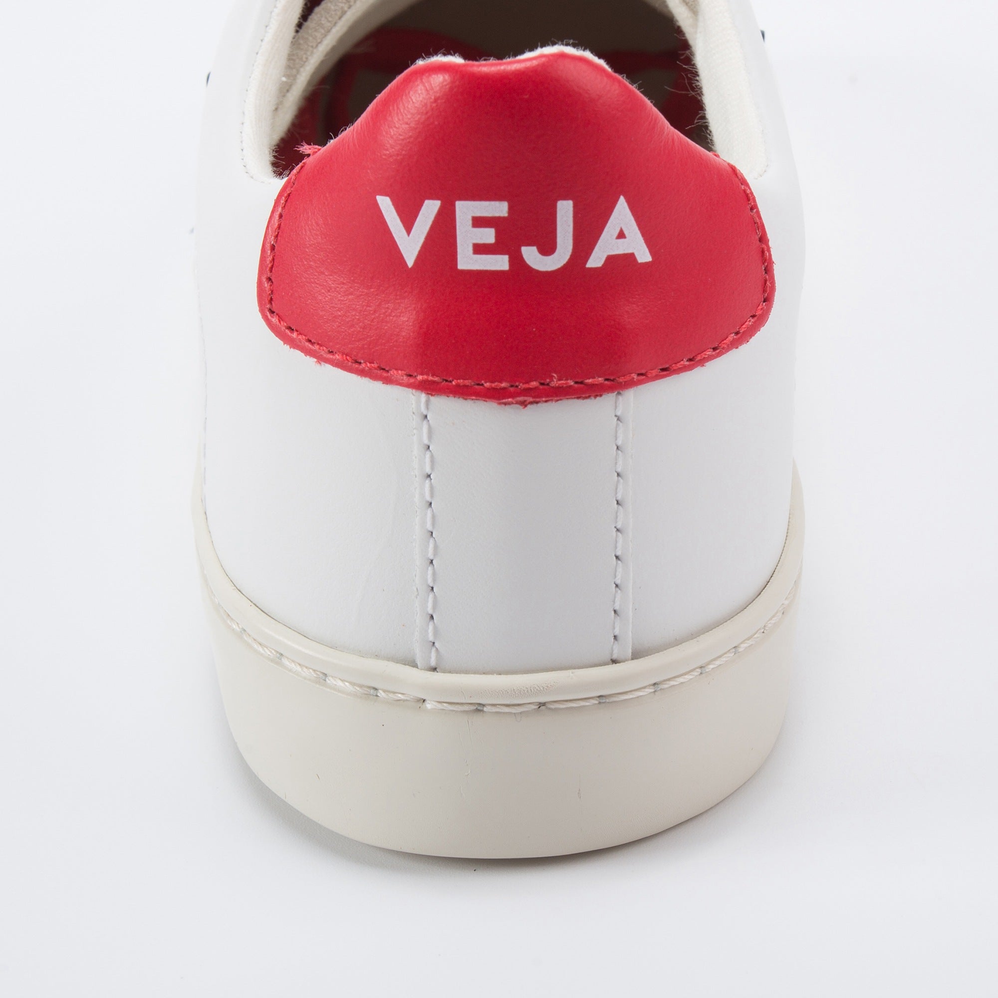 Girls White Leather Velcro With Blue "V" Shoes