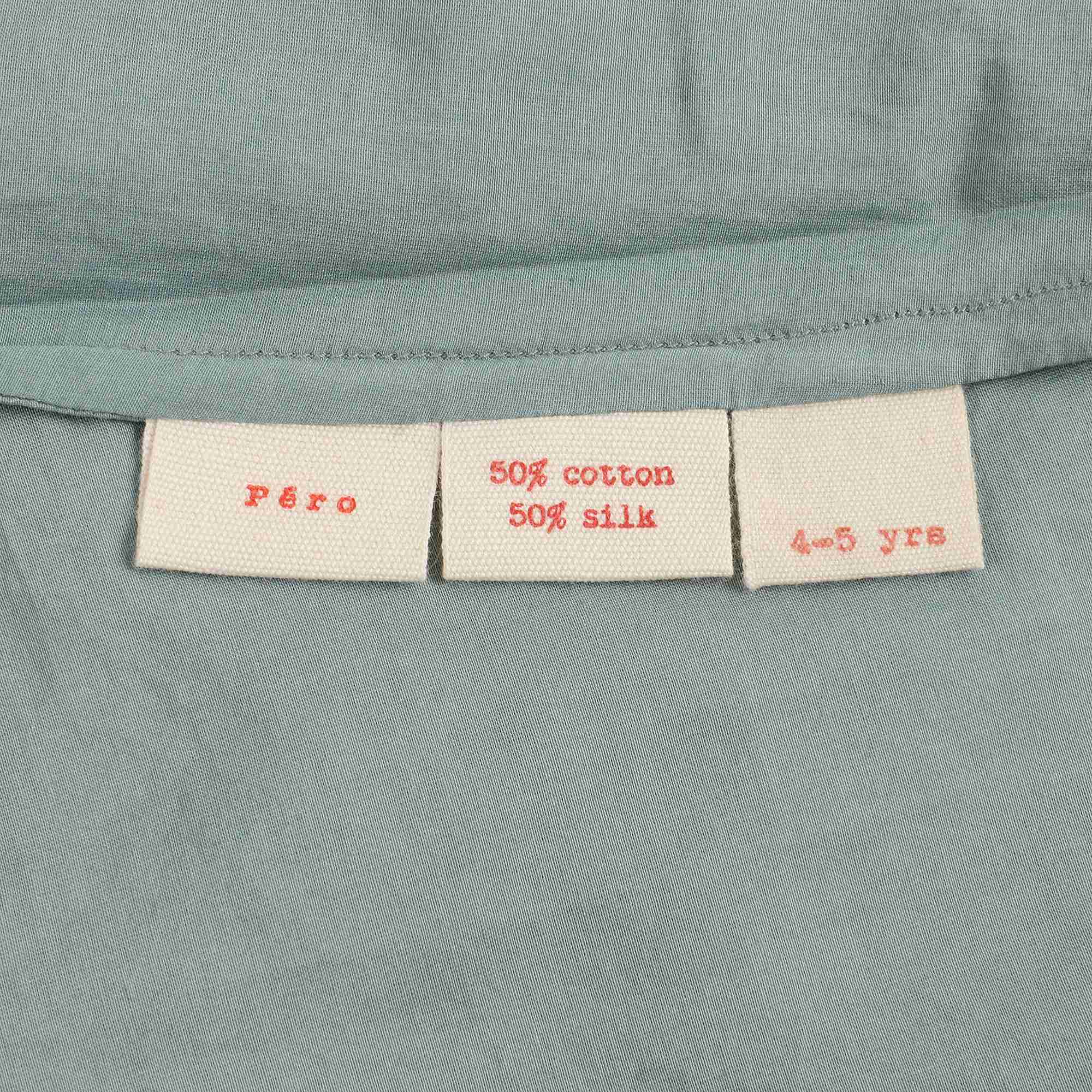 Girls Cyan Embroidery Dress