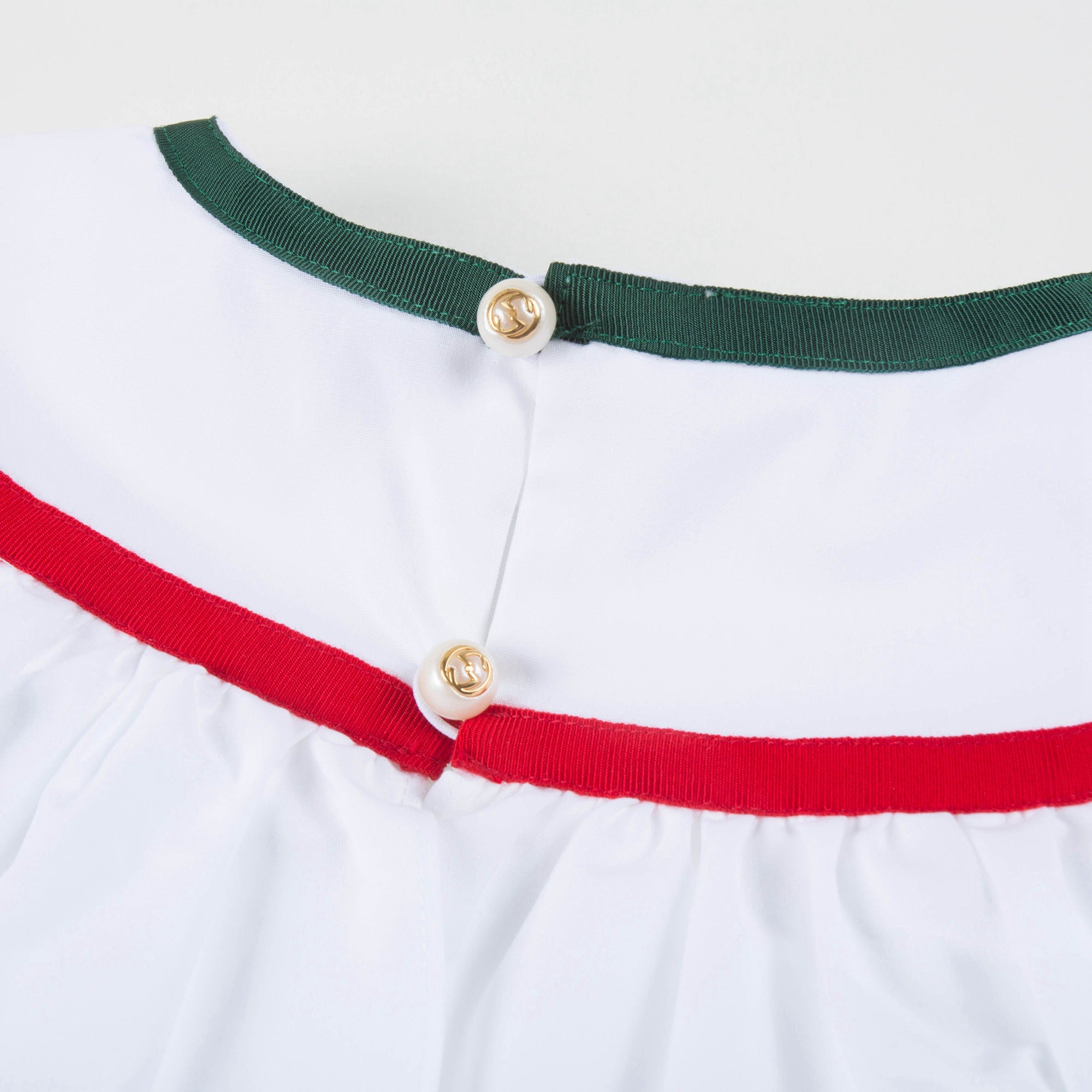 Girls White Ruffle Blouse